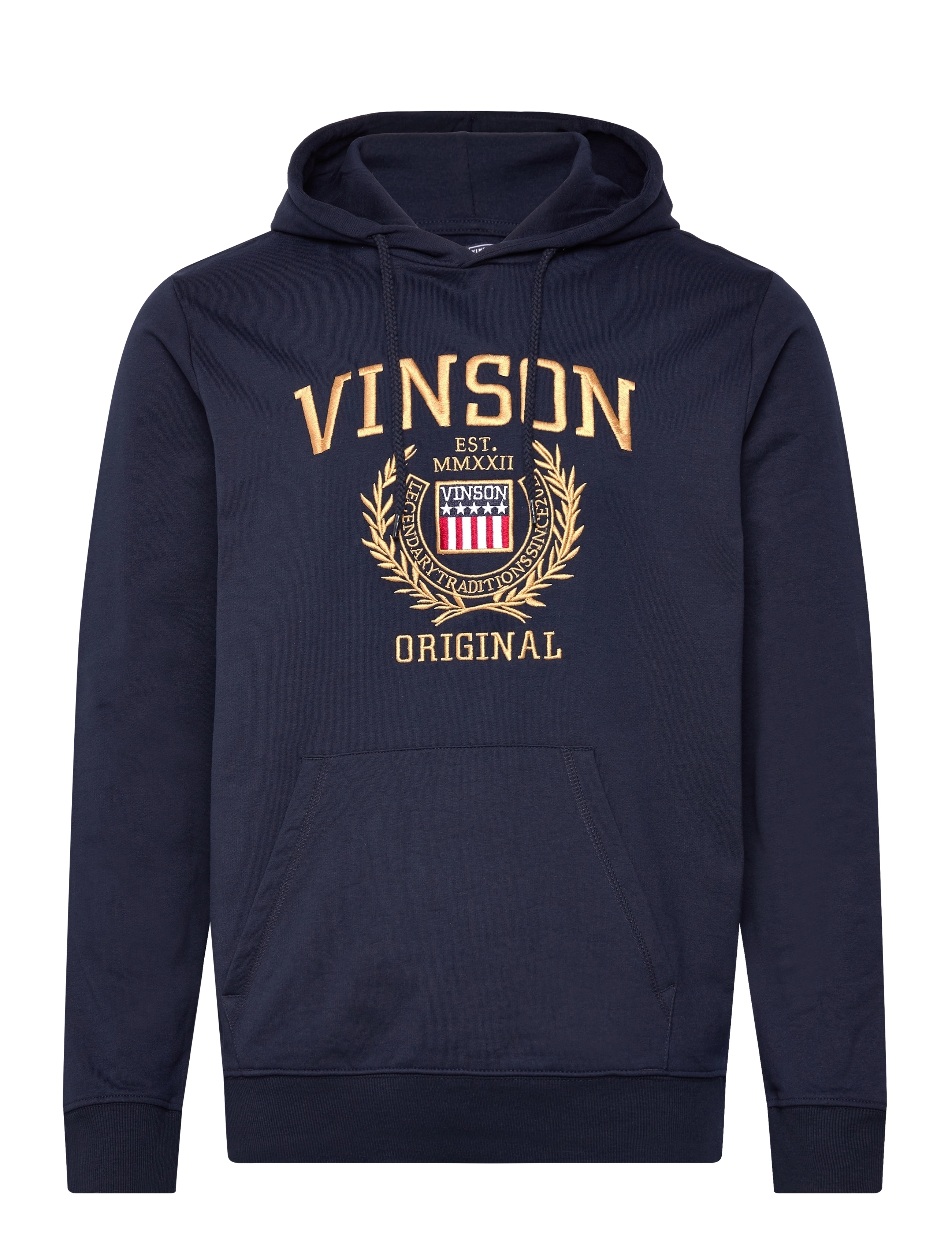VINSON Kris GOLD EMB cot pe VIN M SW - Sweatshirts & hoodies - DARK SAPPHIRE / blue