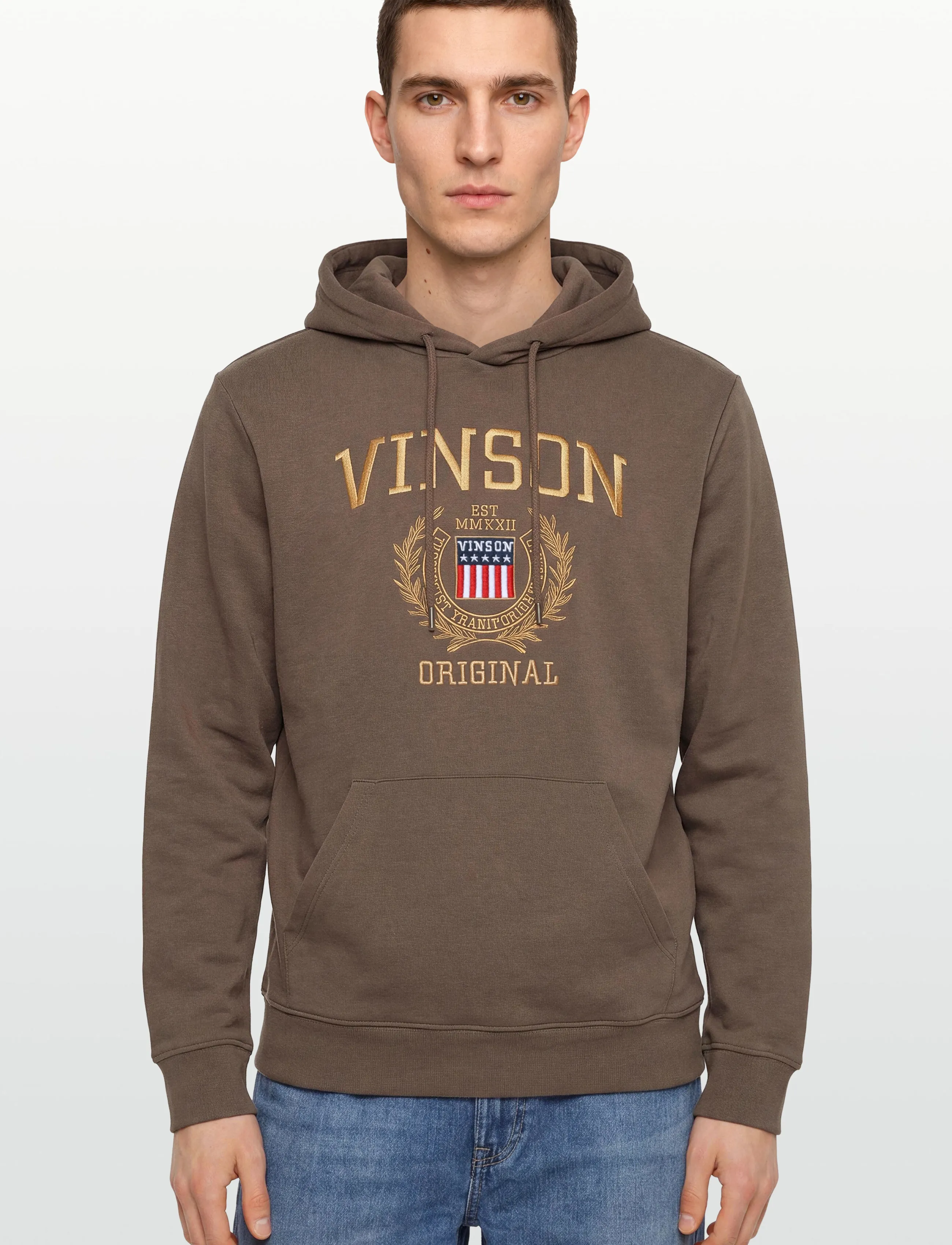 VINSON - Kris GOLD EMB cot pe VIN M SW - sweatshirts - walnut - 3