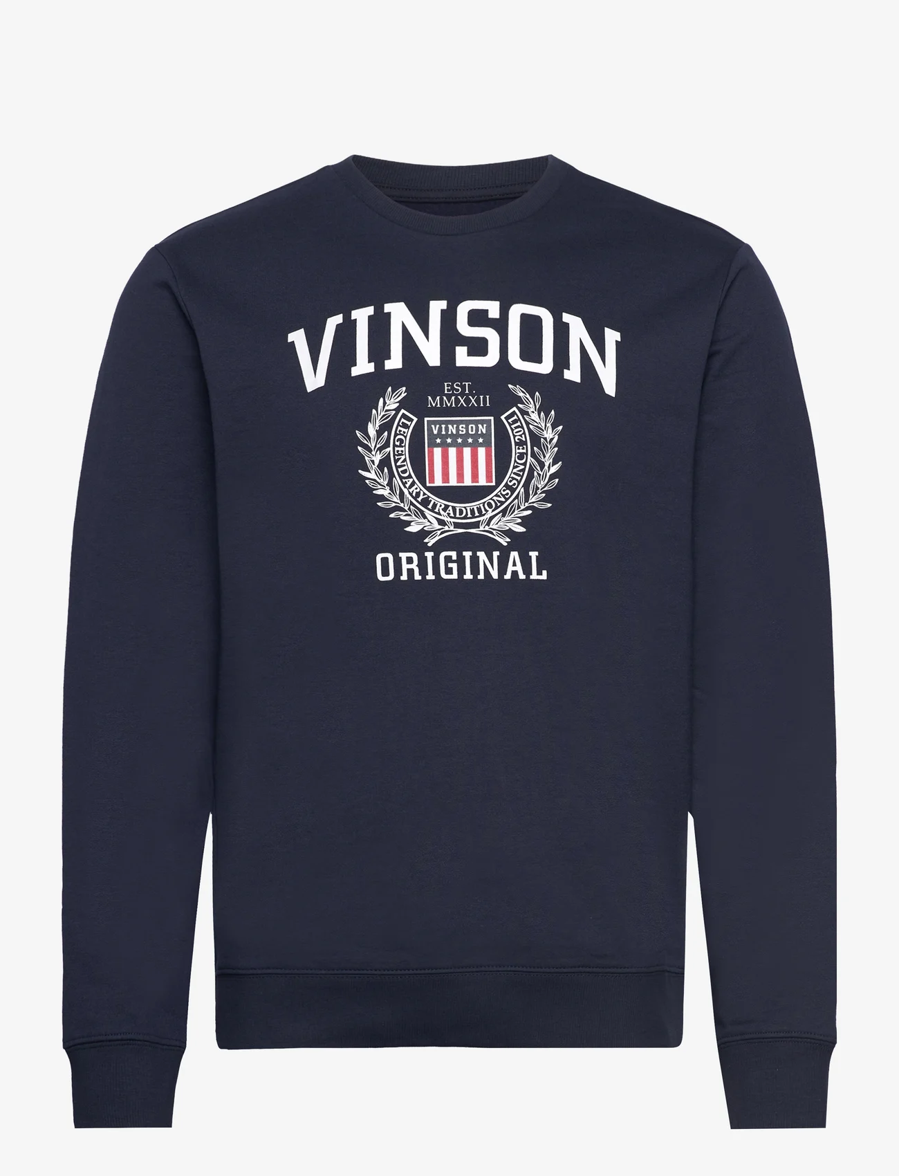 VINSON - Kristian Mens Crew Neck - sweatshirts - dark sapphire - 0