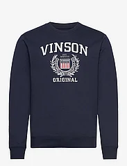 VINSON - Kristian Mens Crew Neck - sweatshirts - dark sapphire - 0