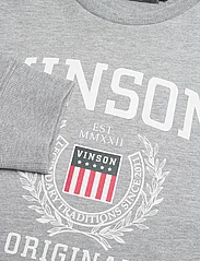 VINSON - Kristian Mens Crew Neck - sweatshirts - grey melange - 2