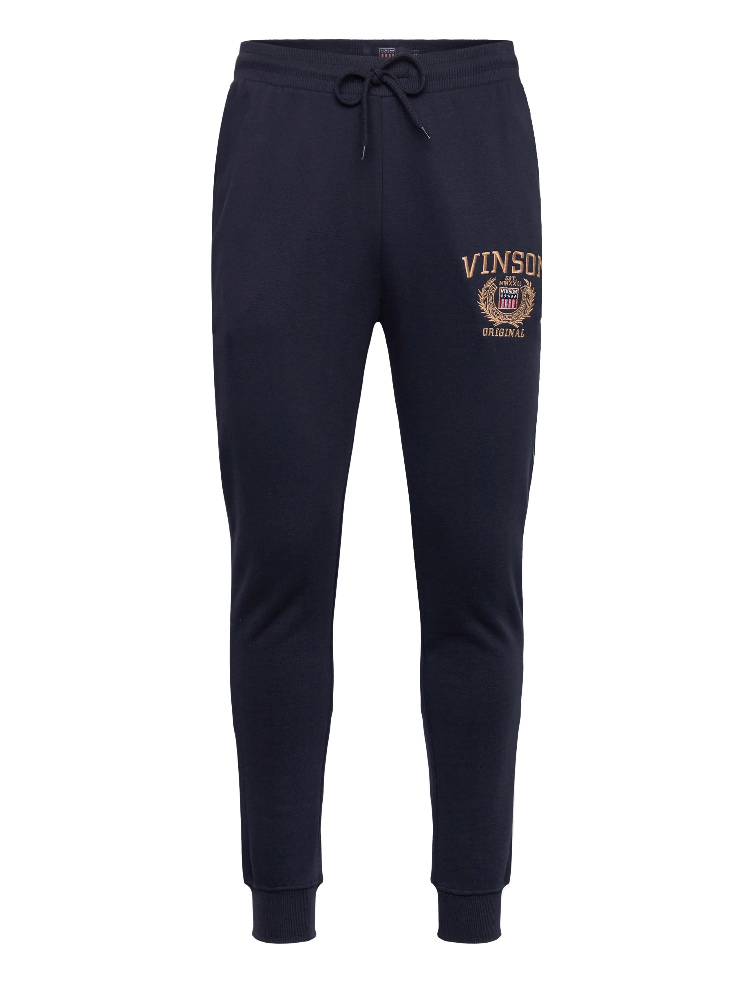 VINSON Krew Gold Emb Reg Vin M Sp Navy - M - Herren
