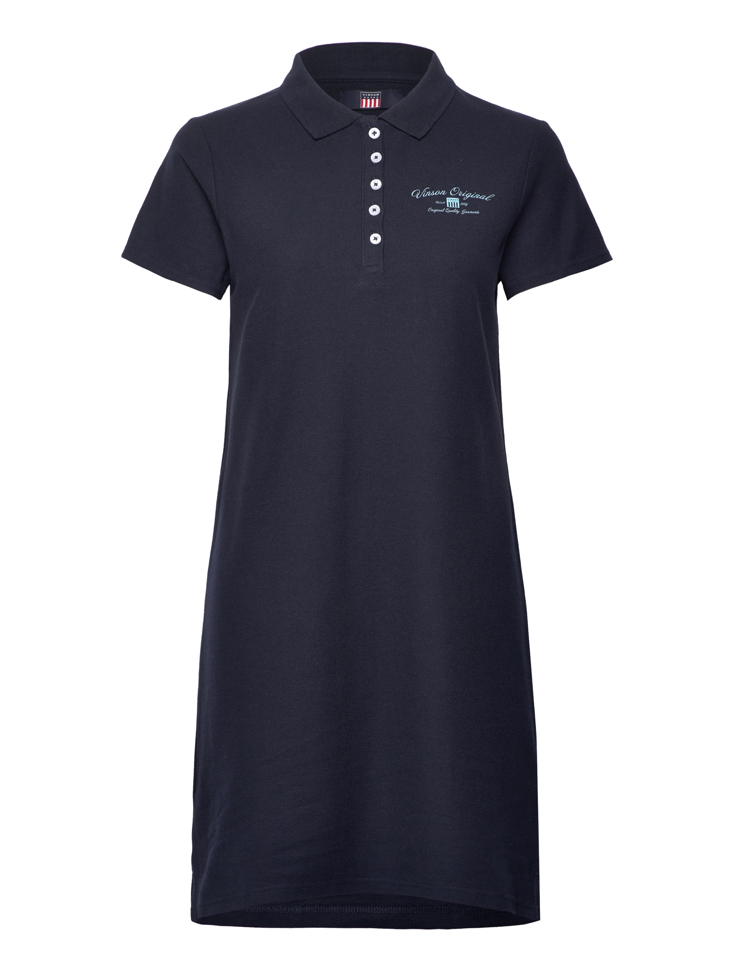 VINSON Kate reg kn cot VIN W DRESS - Tøj - DARK SAPPHIRE / navy