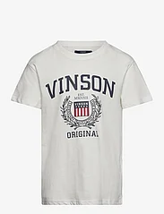 VINSON - Karlo reg sj VIN JR TEE - kortärmade t-shirts - cloud dancer - 0