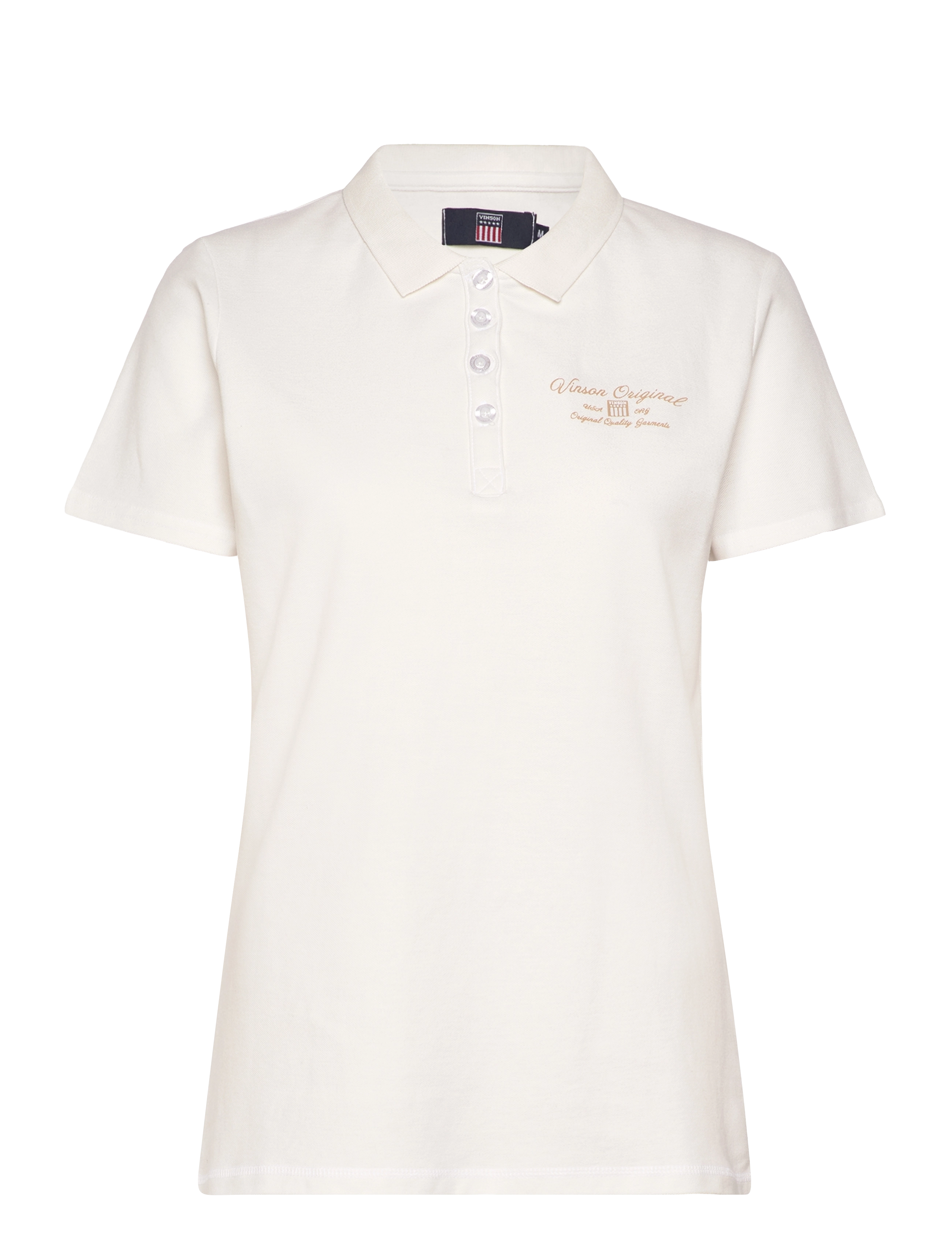 VINSON Katie Reg Cot Vin W Polo Weiß - XS - Damen