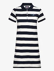 VINSON - Kate striped reg kn cot VIN W - t-shirt jurken - dark sapphire - 0