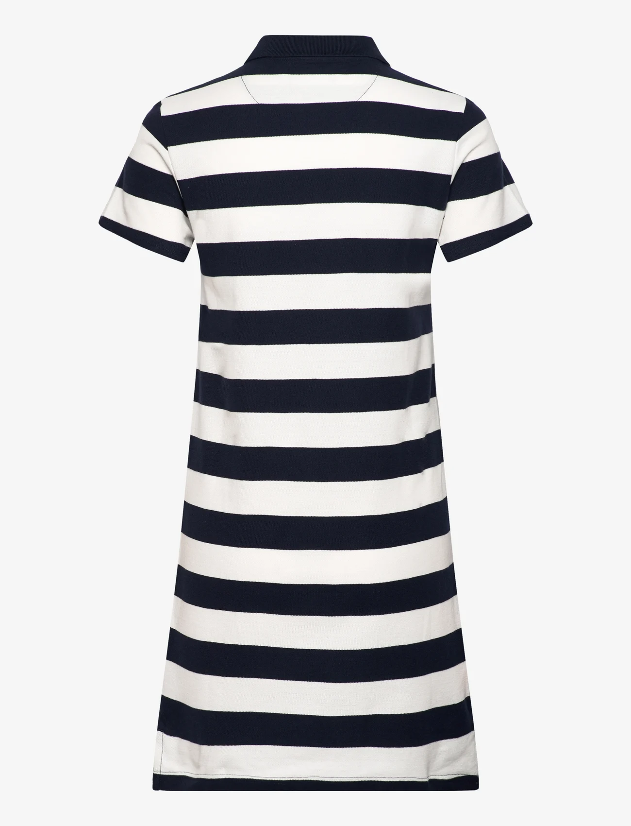 VINSON - Kate striped reg kn cot VIN W - t-shirt jurken - dark sapphire - 1