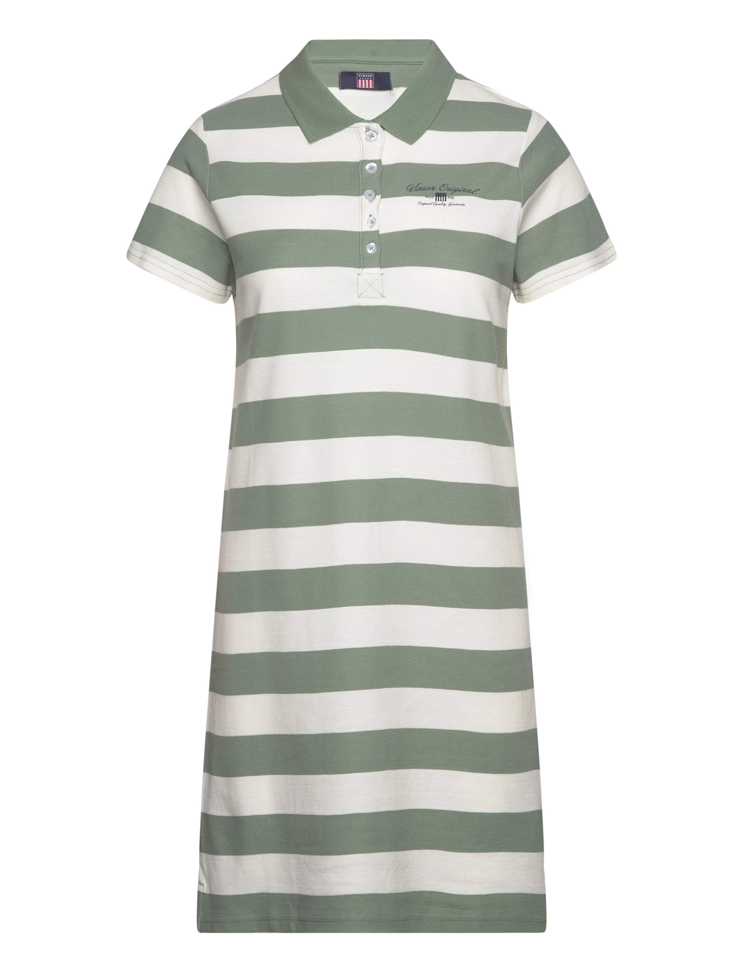 VINSON Kate striped reg kn cot VIN W - Riided - GREEN BAY / khaki/green