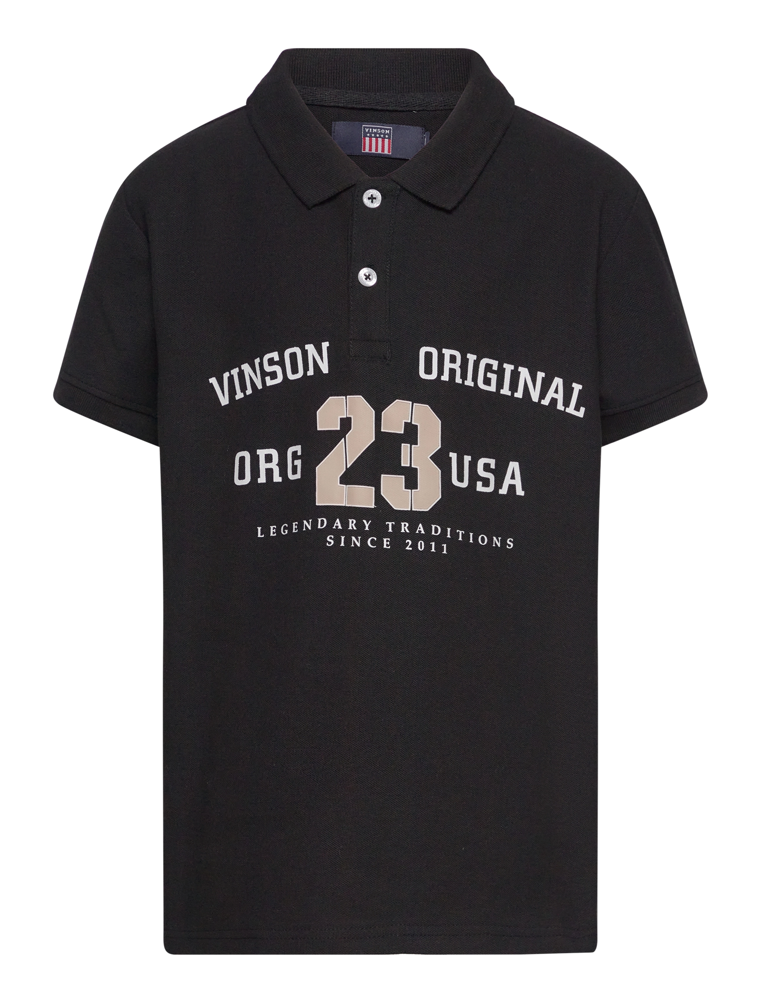 VINSON Kit reg cot VIN JR POLO - Tøj - TAP SHOE / black