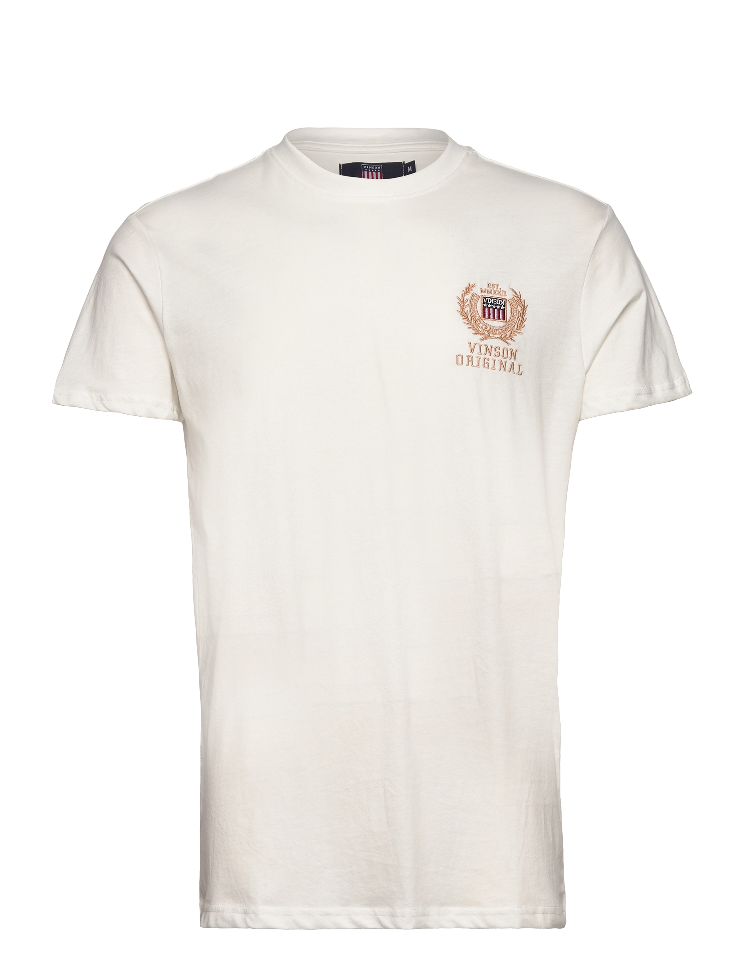 VINSON Jordy reg cot VIN M TEE - T-shirts - 11-4201TCX CLOUD DANCER / white