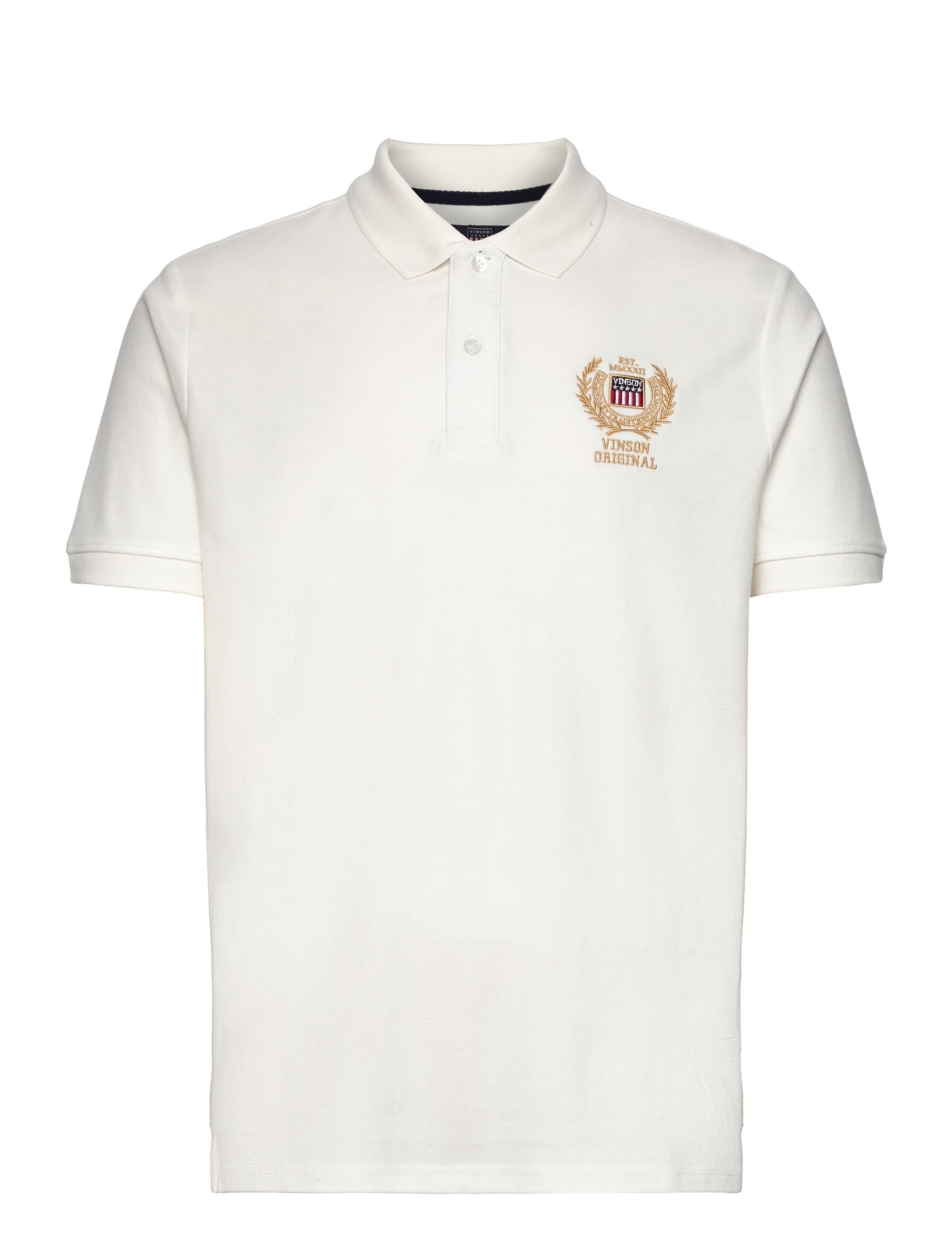 VINSON Julio Reg Cot Vin M Polo Weiß - M - Herren