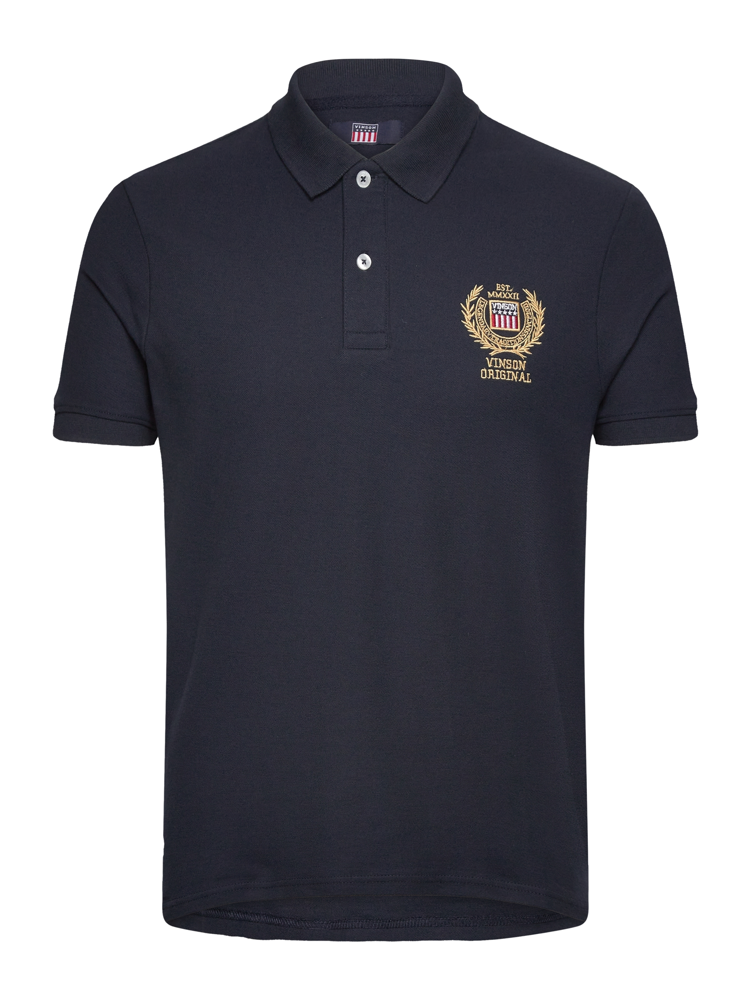 VINSON Julio reg cot VIN M POLO - Kleidung - 19-4020TCX DARK SAPPHIRE / navy