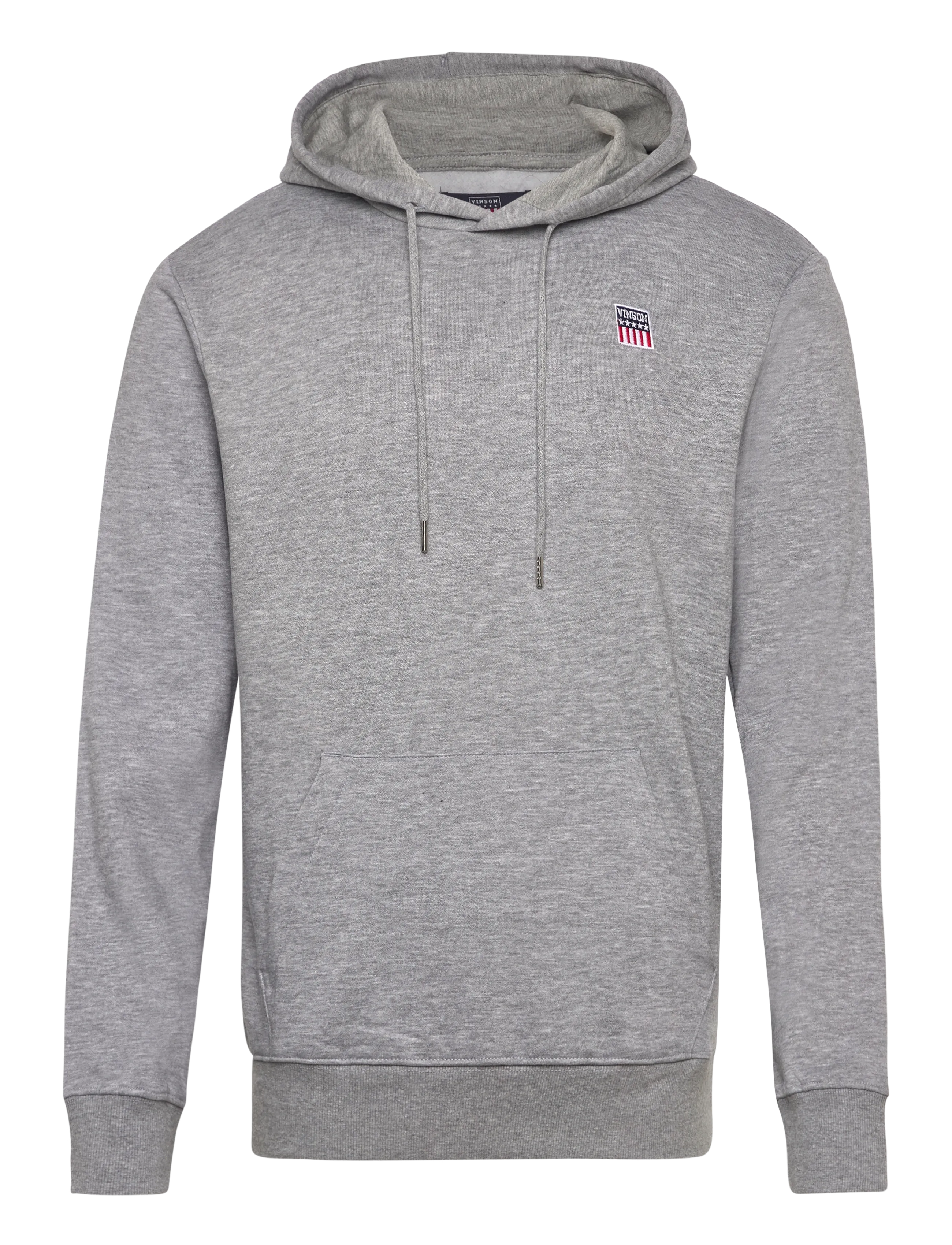 VINSON Johan reg ho cot pe VIN M SW - Sweatshirts & huvtröjor - GREYMELANGE / grey