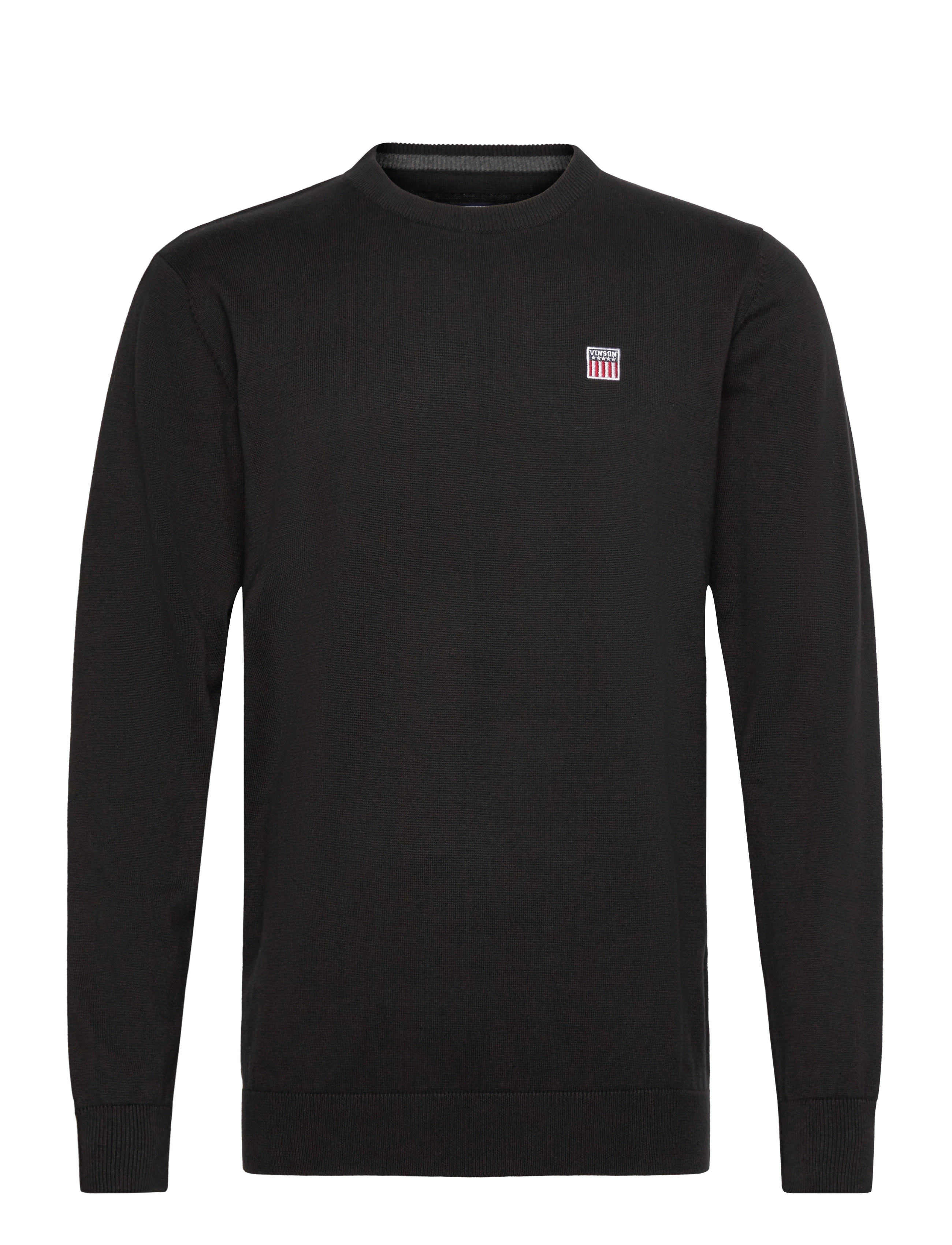 VINSON Julian Reg Cot Vin M Knit Schwarz - XL - Herren