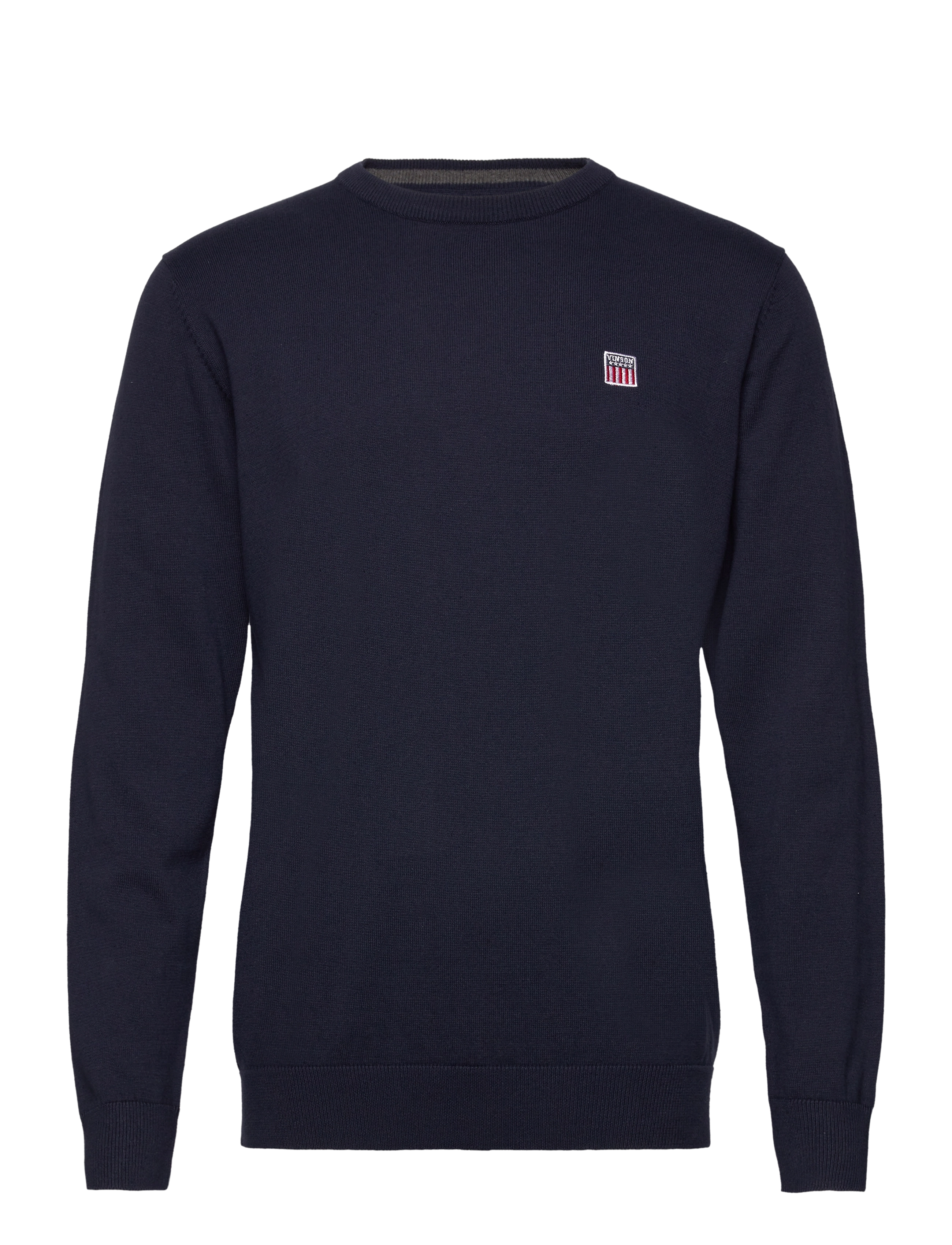 VINSON Julian Reg Cot Vin M Knit Navy - M - Herren