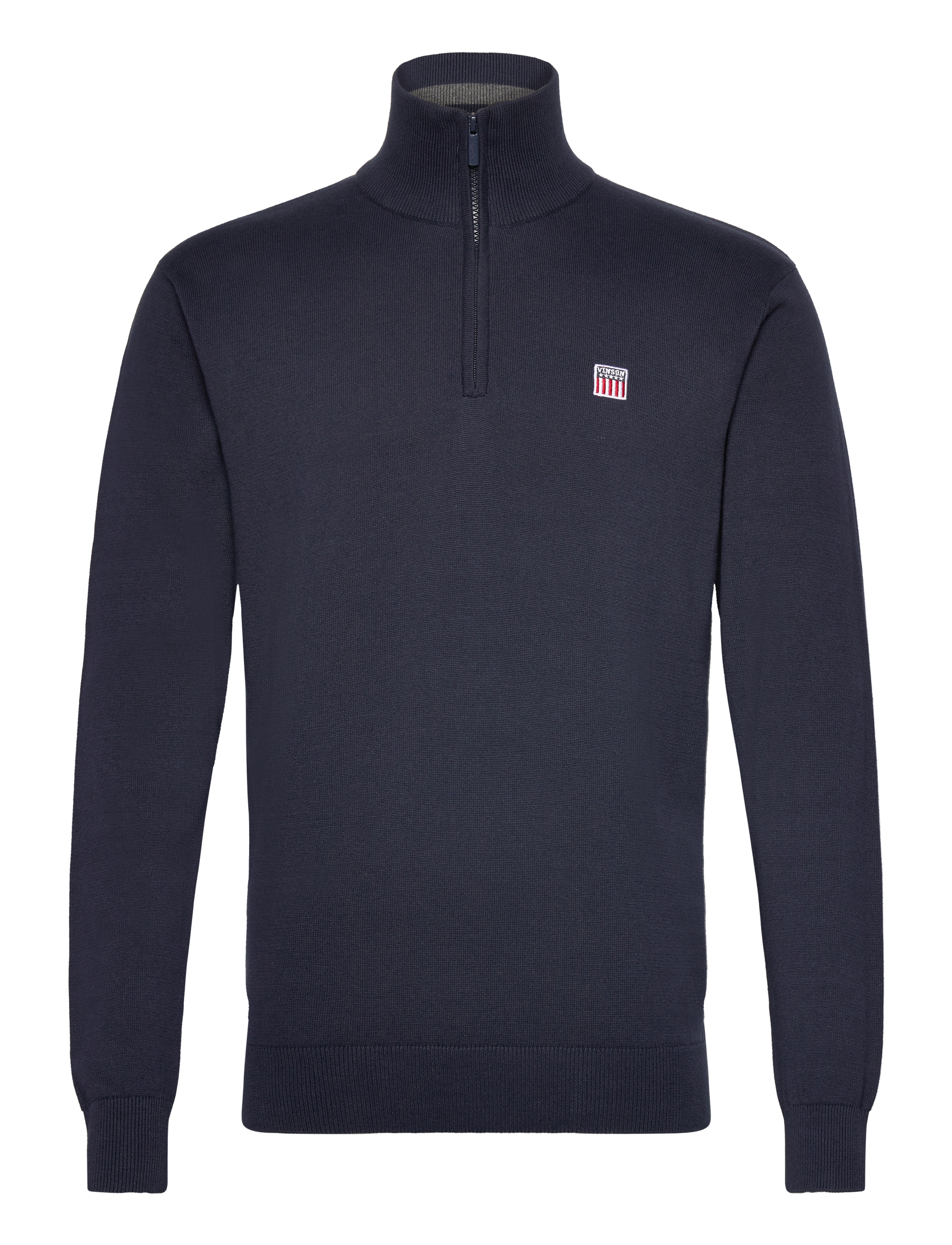 VINSON Julius Reg Cot Vin M Knit Navy - S - Herren