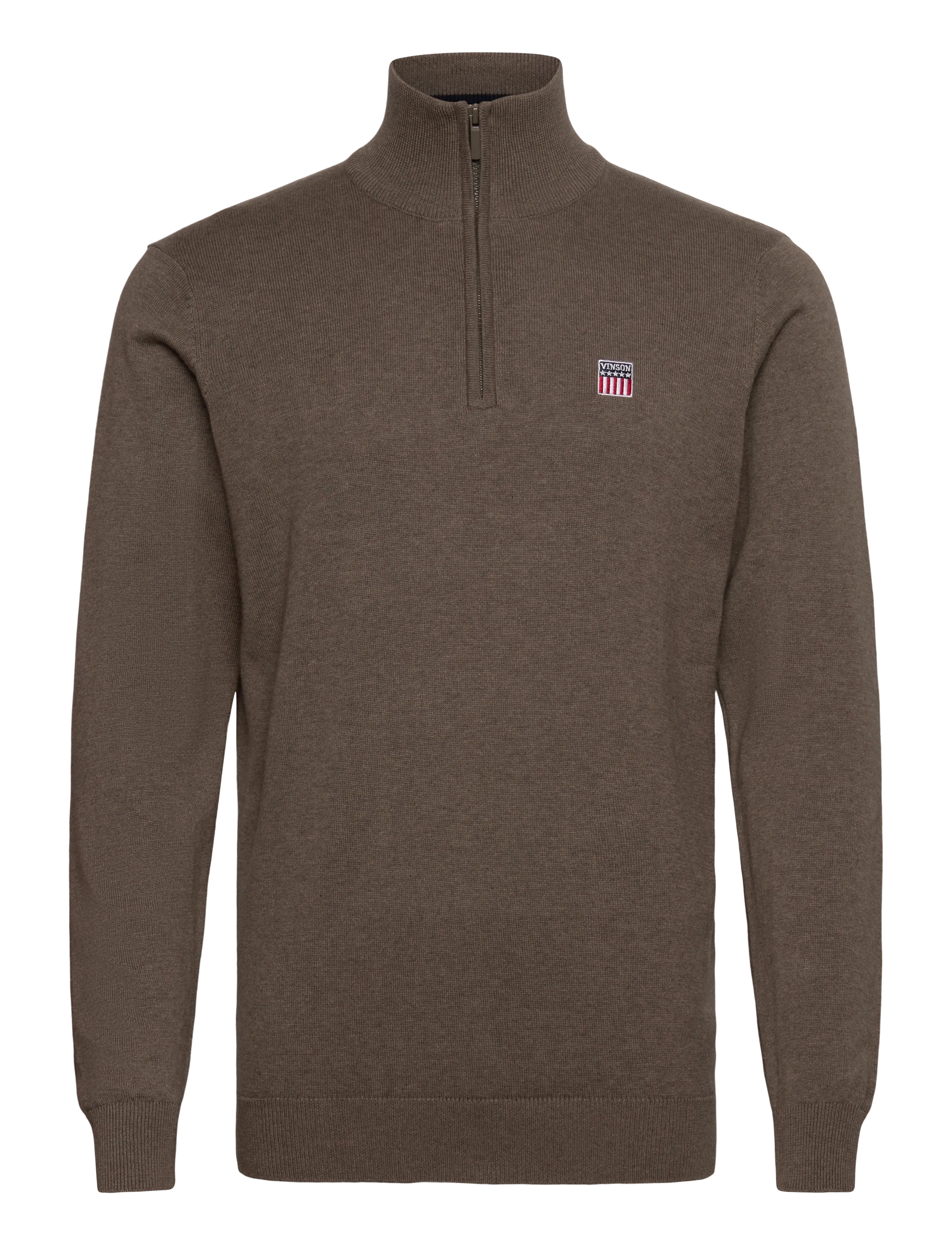 VINSON Julius reg cot VIN M KNIT - Kudumid - BROWN MELANGE / brown