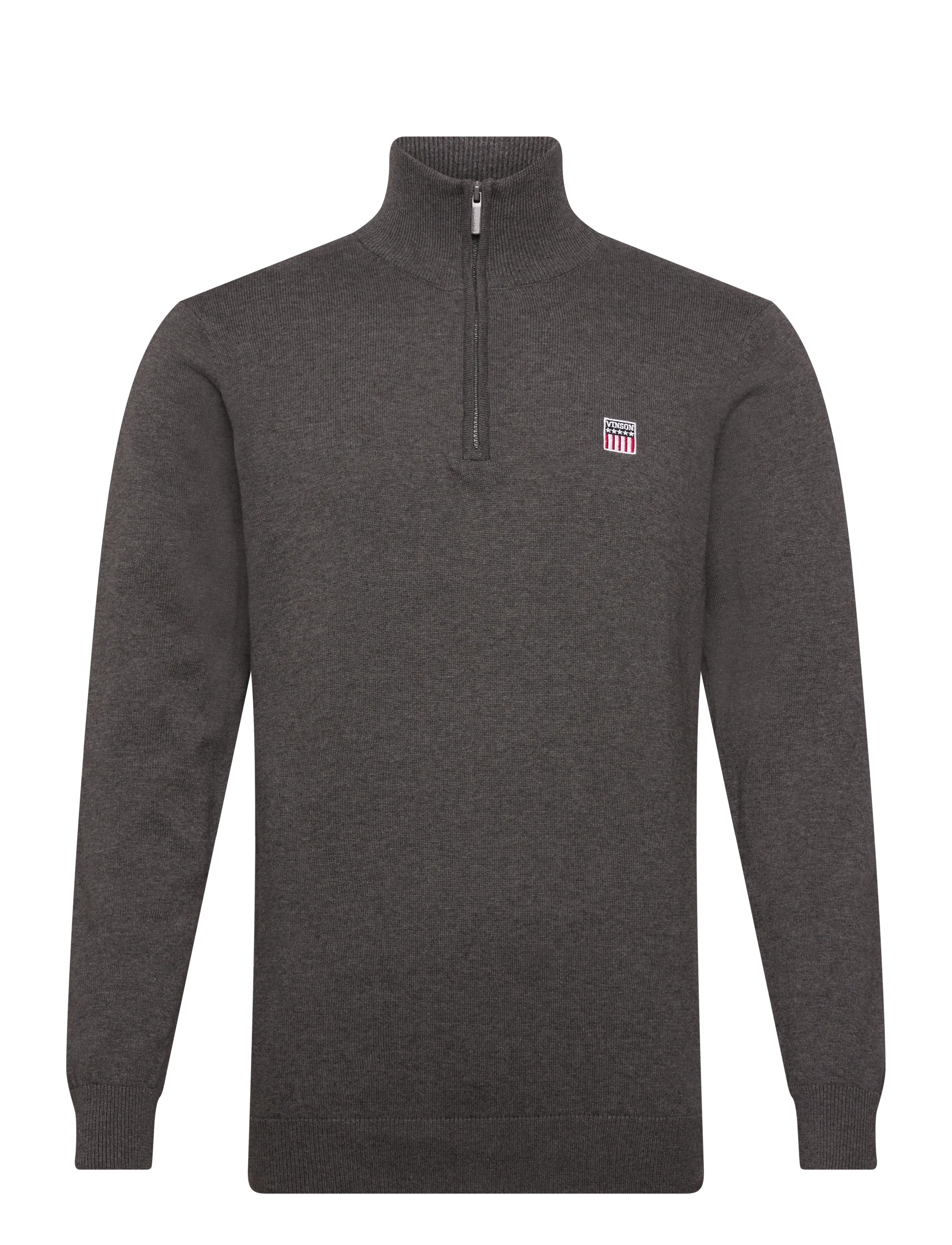VINSON Julius Reg Cot Vin M Knit Grau - XL - Herren