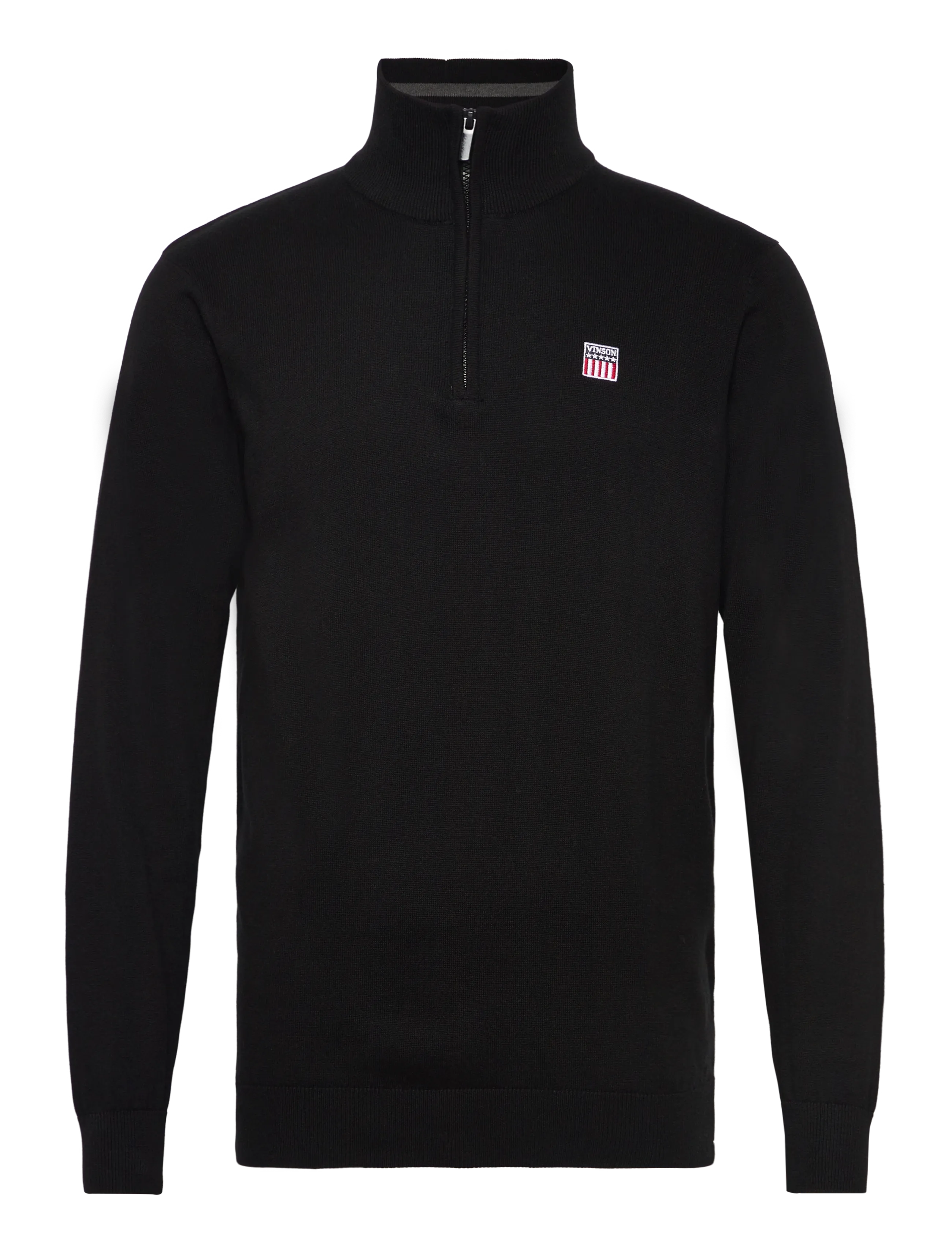 VINSON Julius Reg Cot Vin M Knit Schwarz - M - Herren