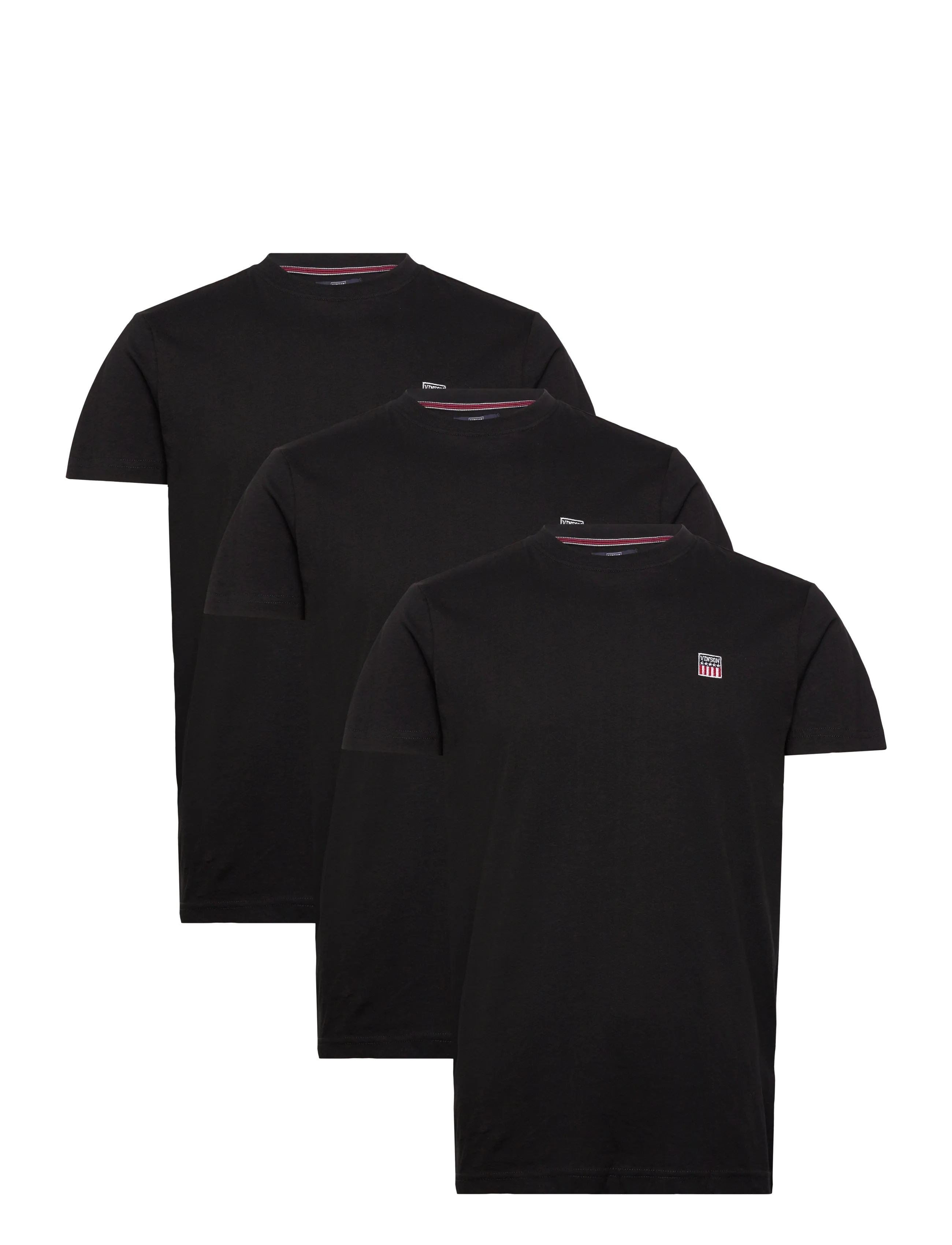 VINSON VIN 3 Pack T-Shirt Massimo Men - T-shirty - TAPSHOE/TAPSHOE/TAPSHOE / brown