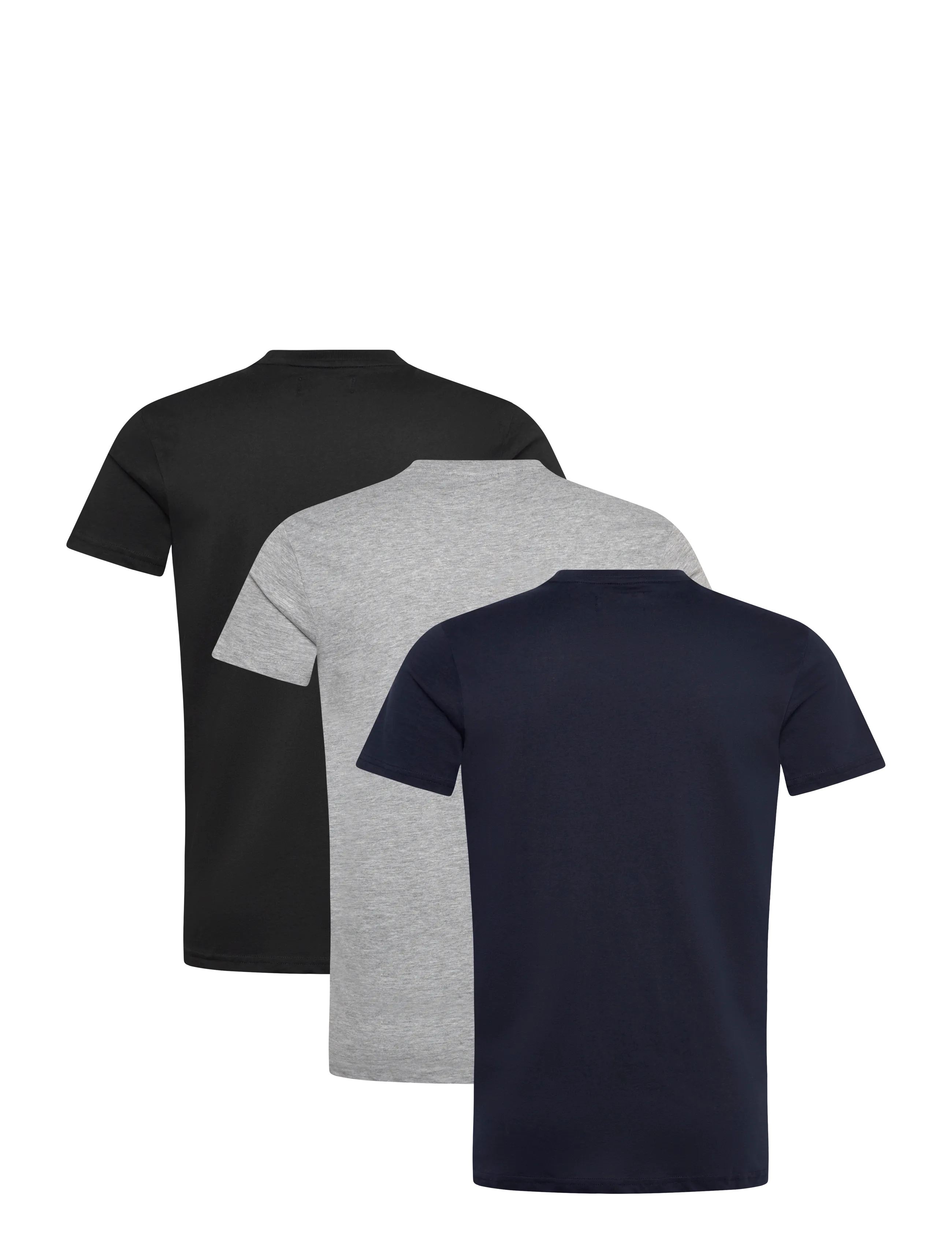 VINSON - VIN 3 Pack T-Shirt Massimo Men - laveste priser - tap shoe/grey mel/dark sap - 1