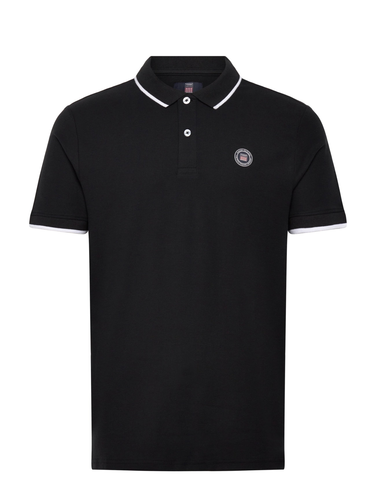 VINSON Ronald Reg Cot Vin M Polo Schwarz - M - Herren