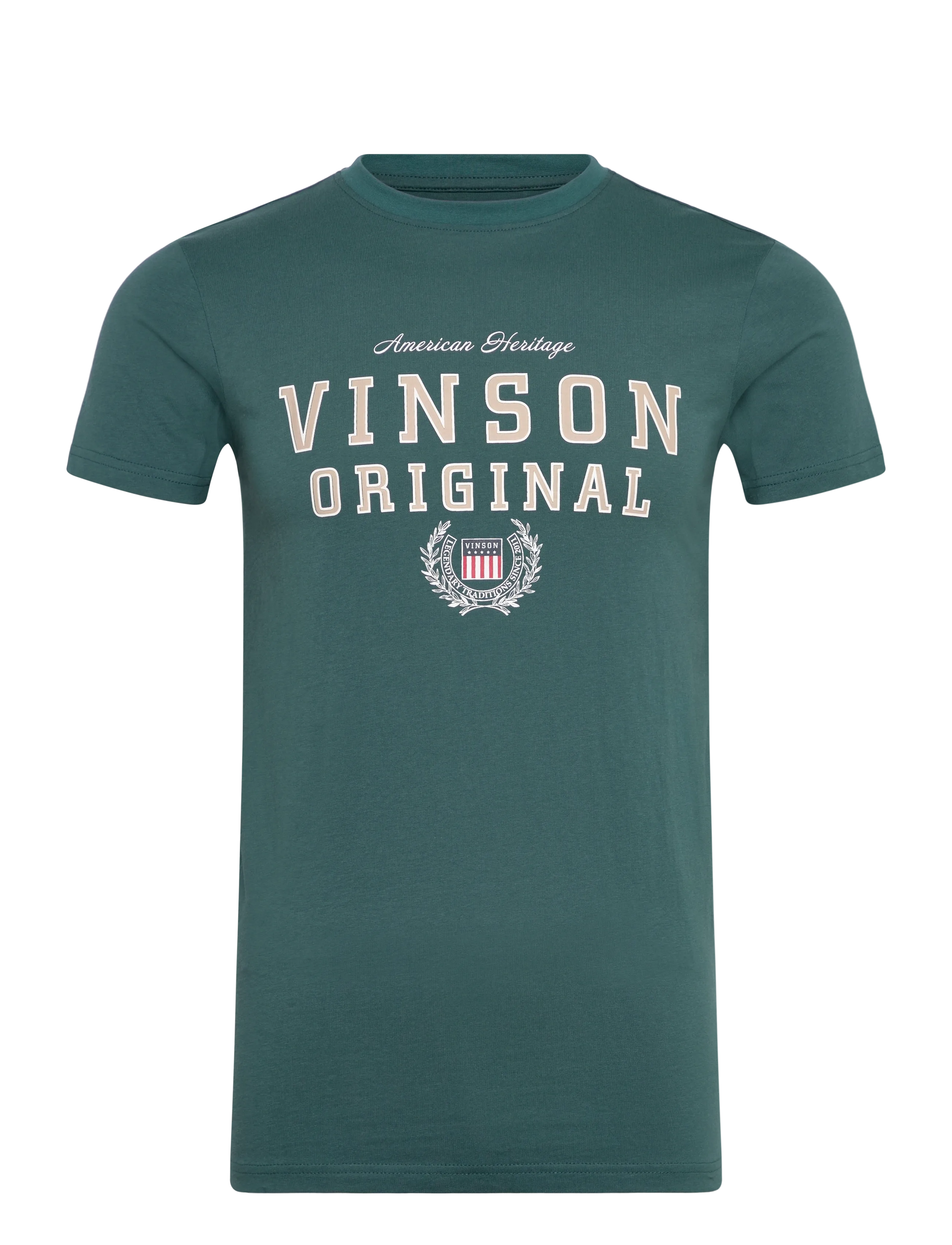 VINSON VINSON Raz reg TEE Men - Vinson - 19-4517TCX MEDITERRANEA / green