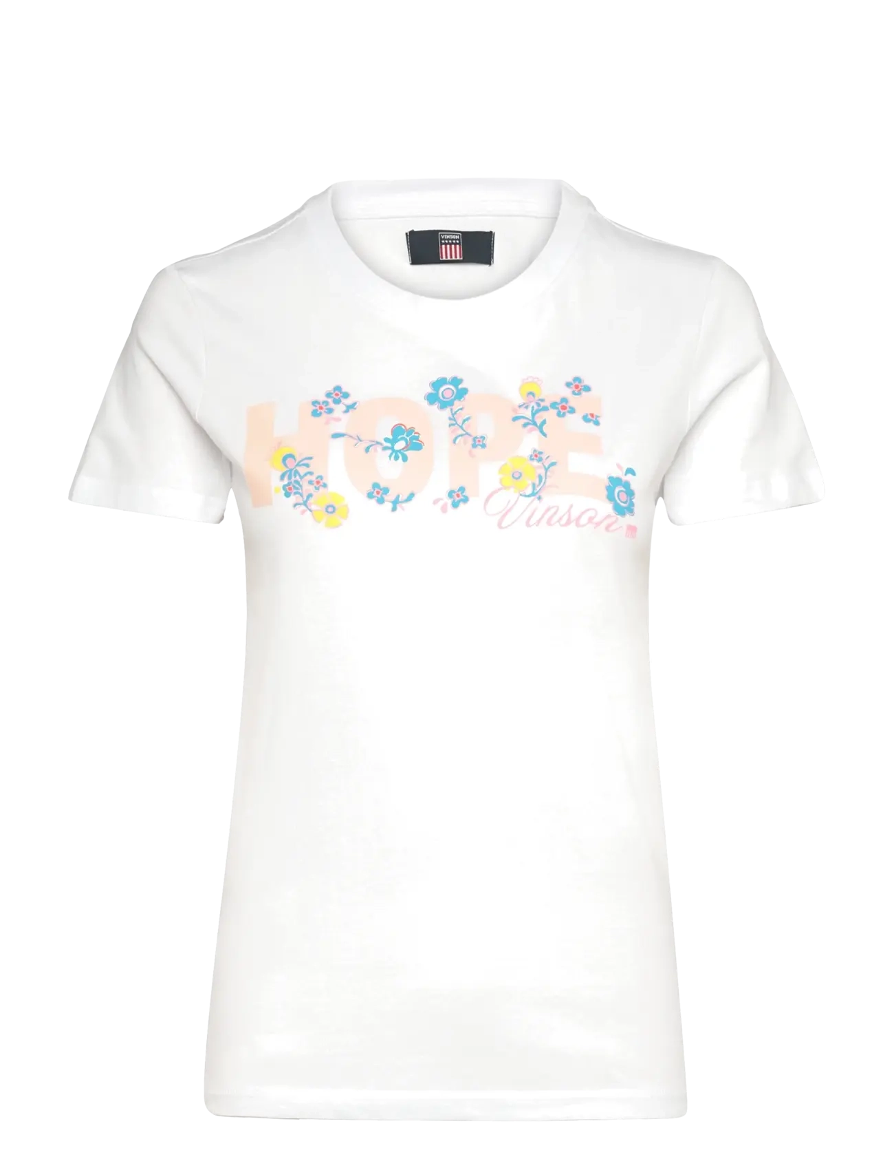 VINSON Randi reg cot sj VIN W TEE - Plus Size - 11-0601TCX WHITE / white