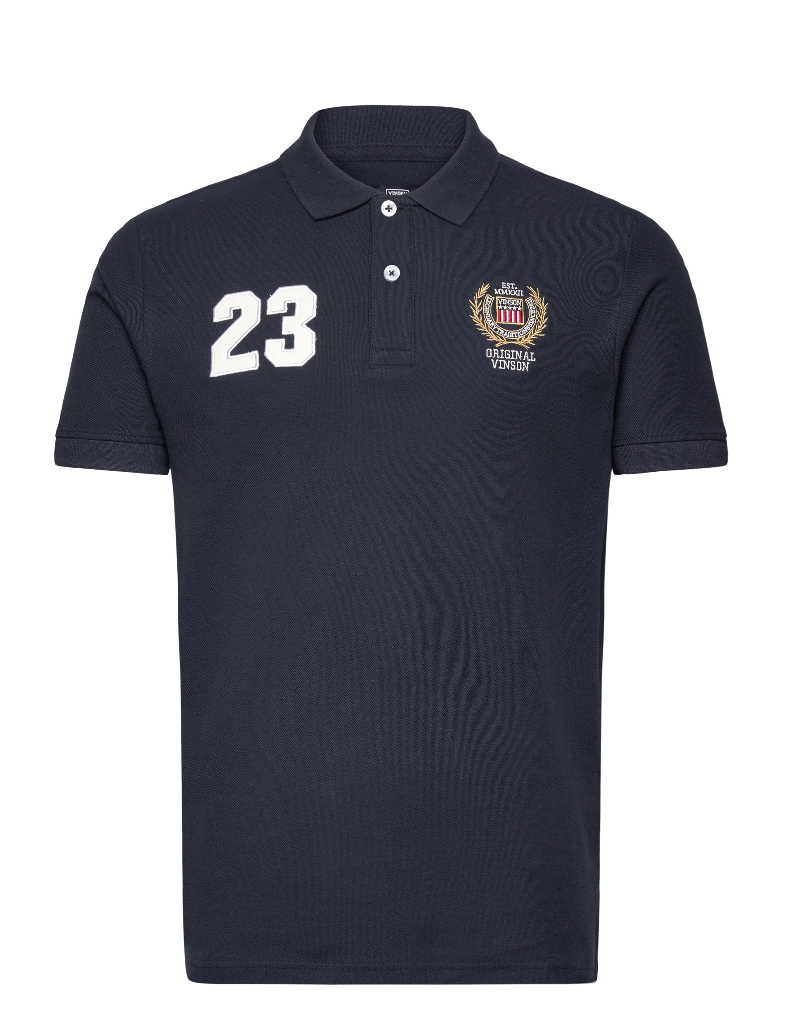 VINSON Robin reg cot VIN M POLO - Pikéer - 19-4020TCX DARK SAPPHIRE / navy