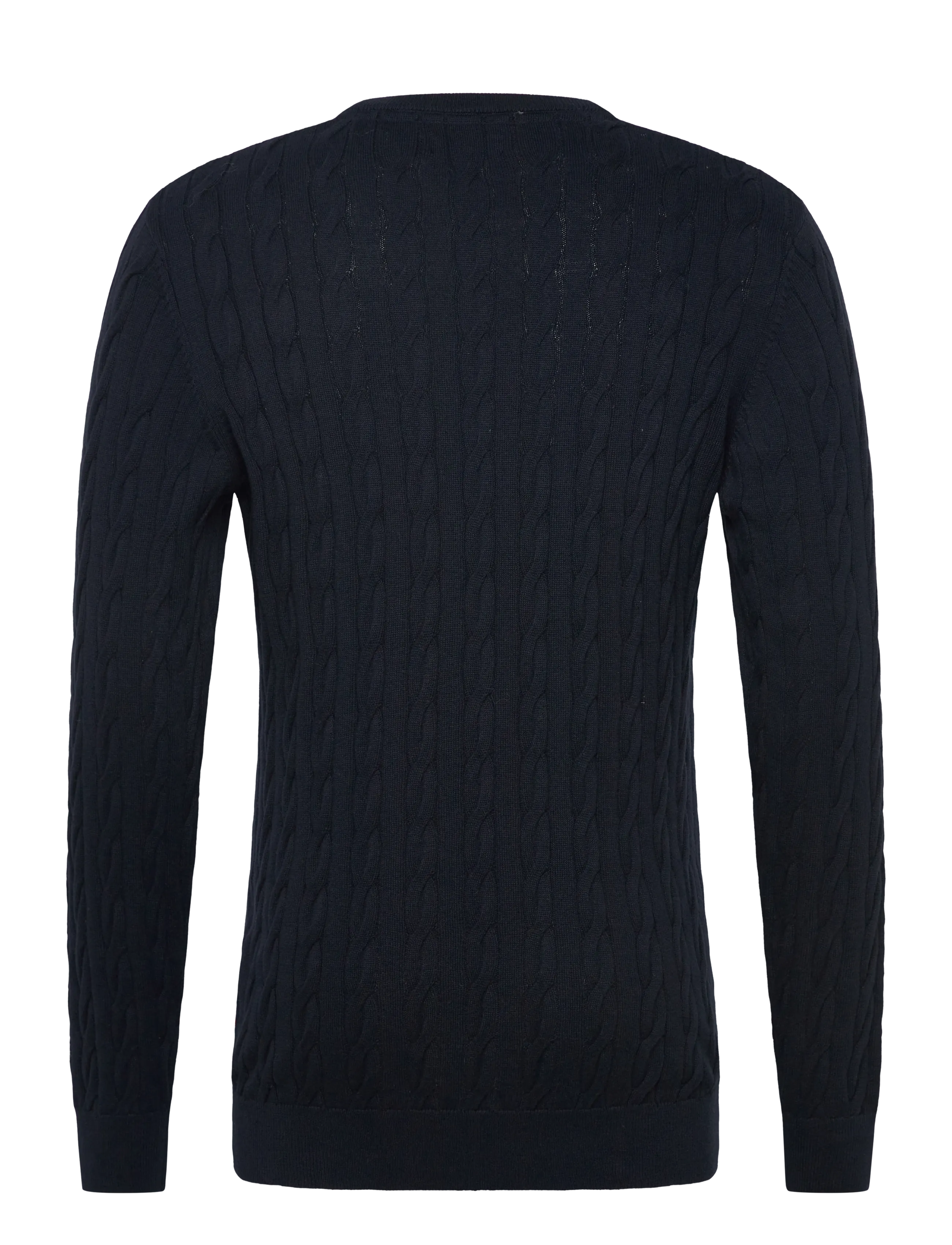 VINSON - Grant reg cw cot vin m knit - basic-strickmode - dark sapphire - 1