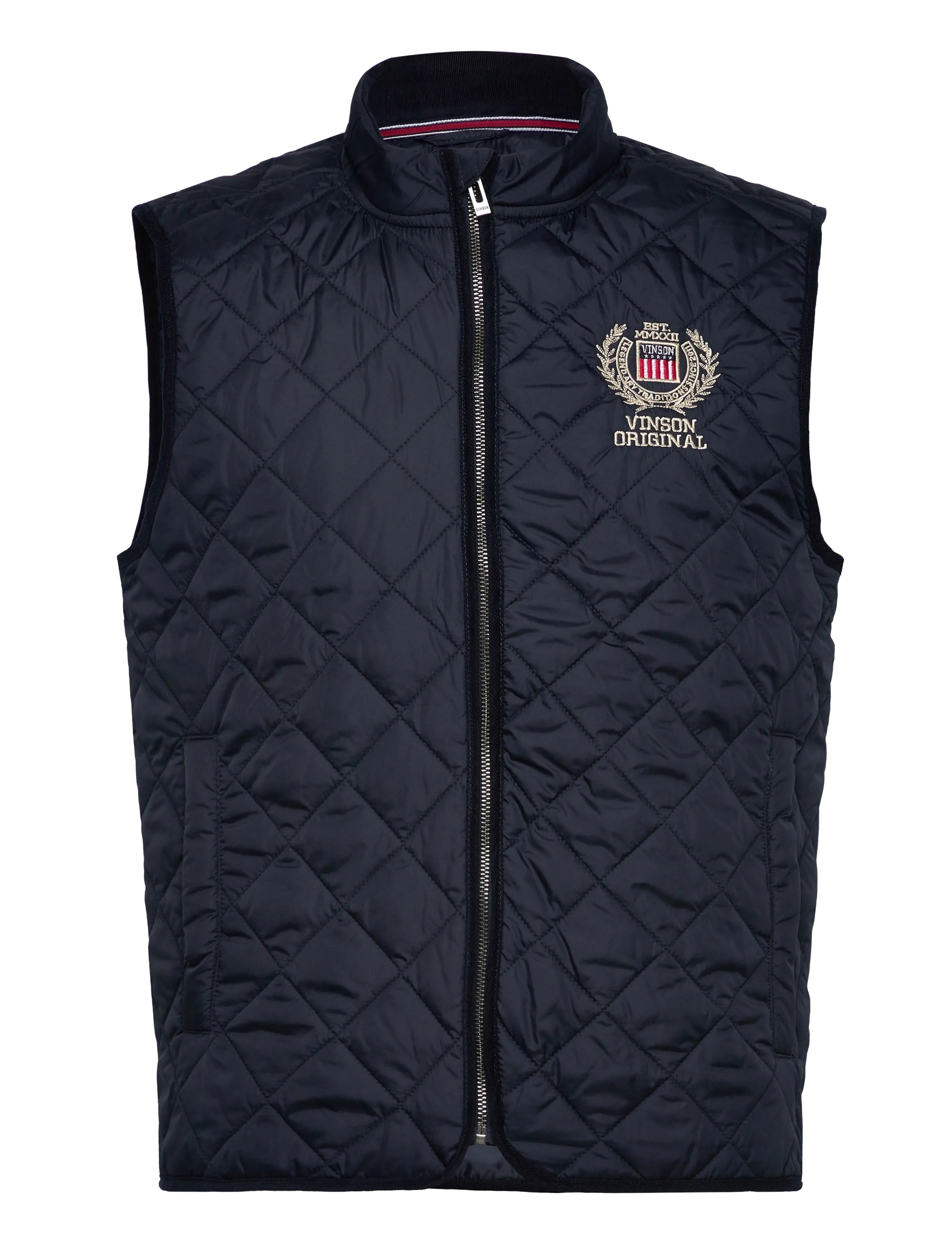 VINSON Gianni reg vest pe vin m otw - Jackets & Coats - DARK SAPPHIRE / navy