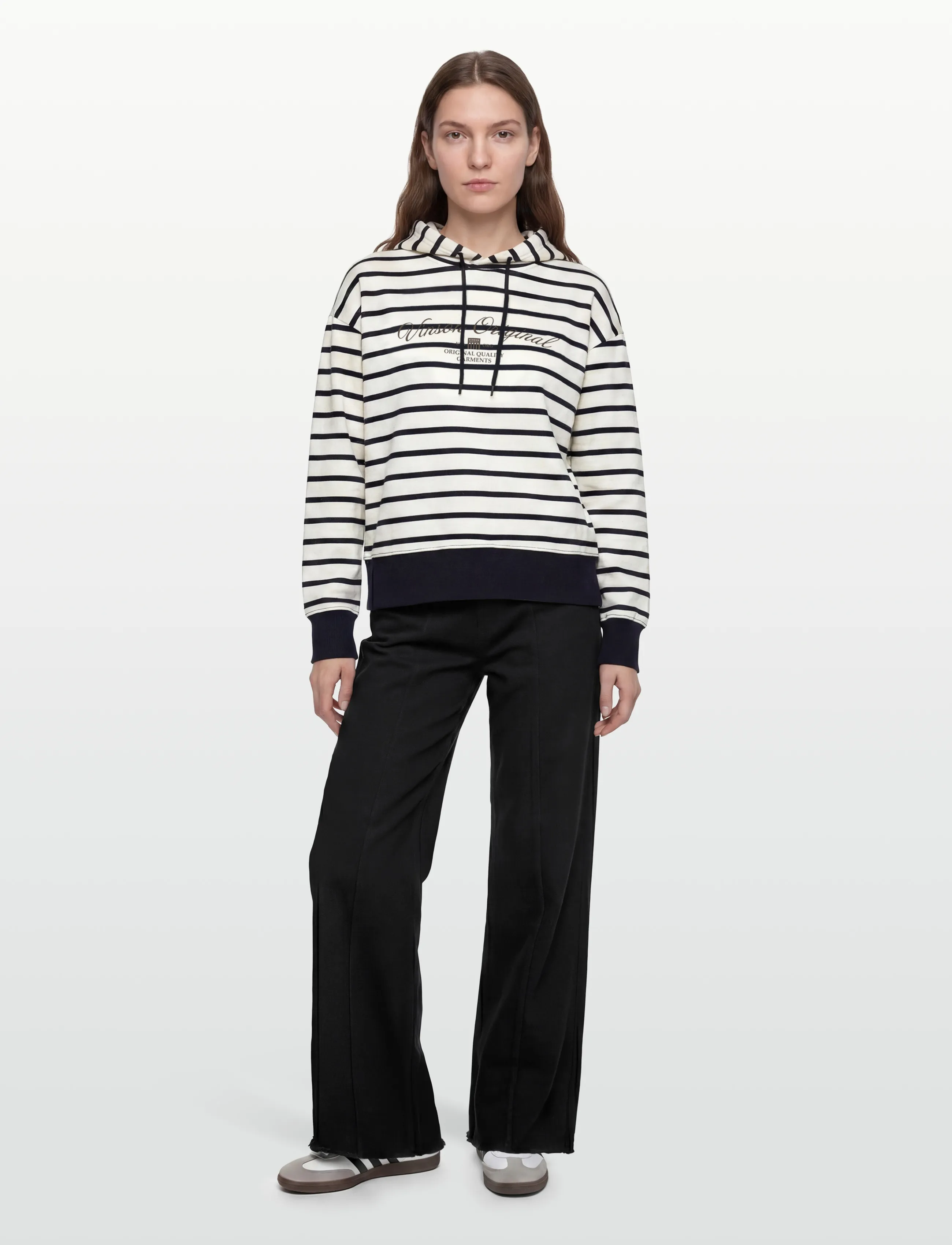 VINSON - Gwen reg lo vin w sw - kapuzenpullover - 19-4020 dark sapphire striped - 0