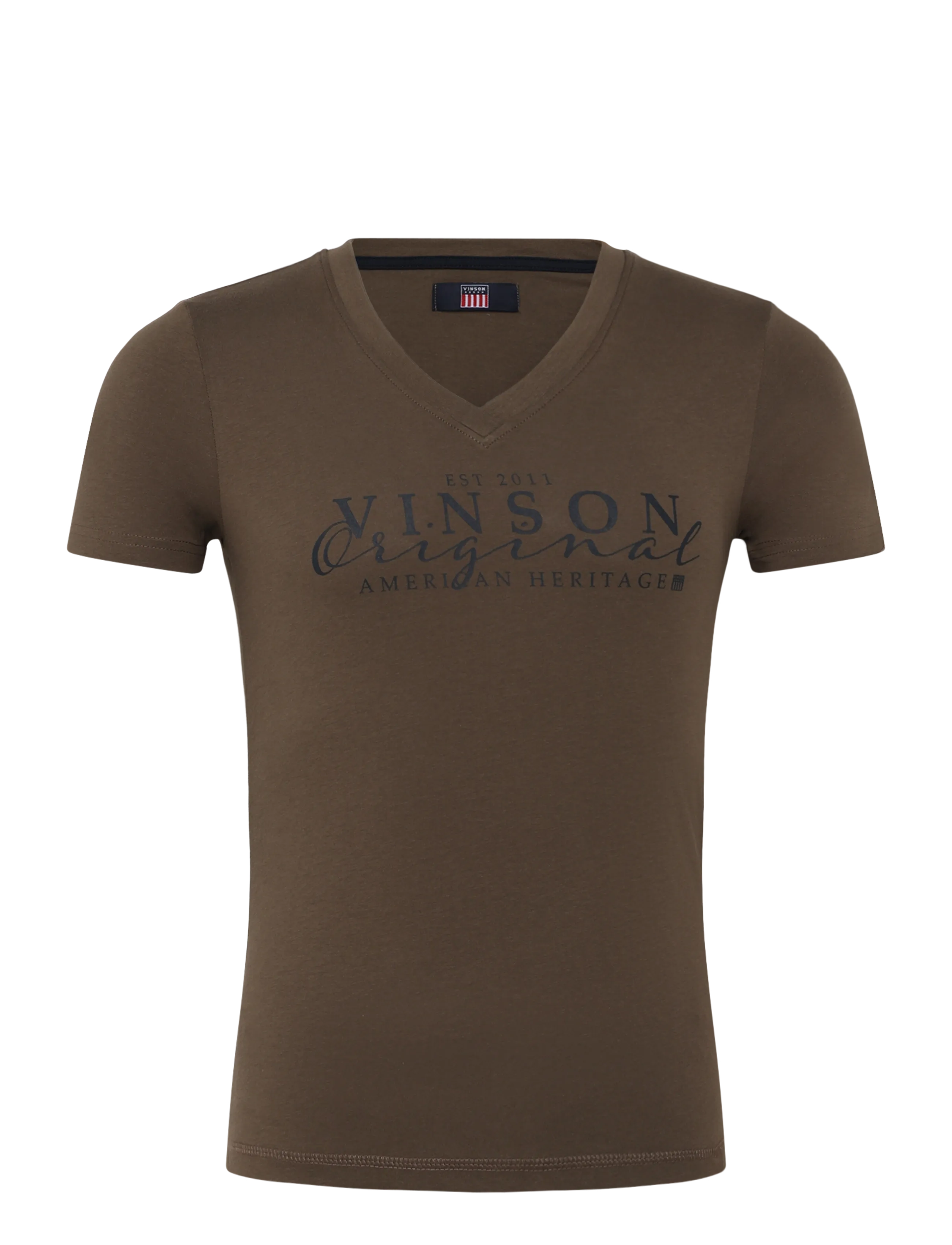 VINSON Gilli Reg Cot Sj Vin W Tee Braun - M - Damen