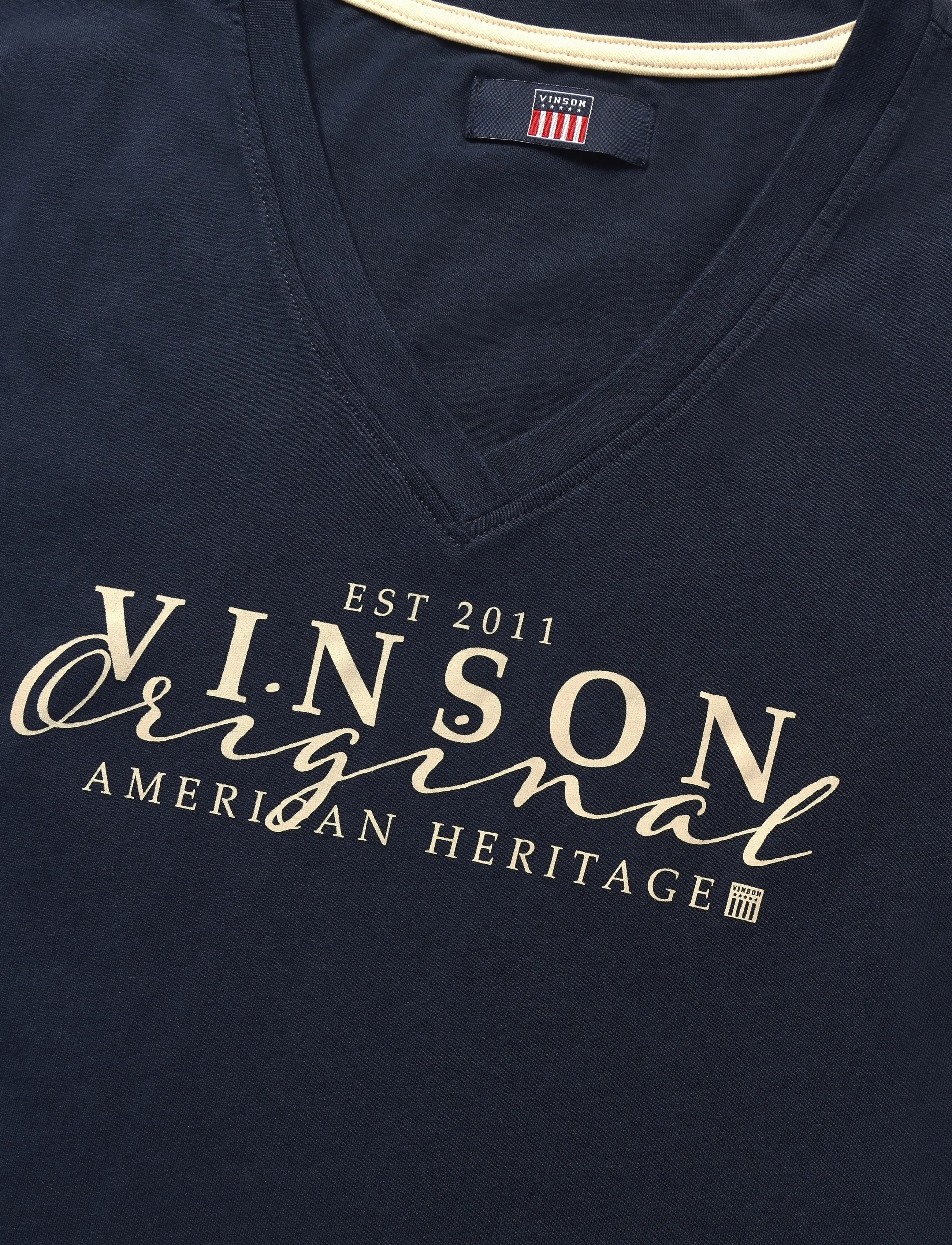 VINSON - Gilli reg cot sj vin w tee - laveste priser - dark sapphire - 2