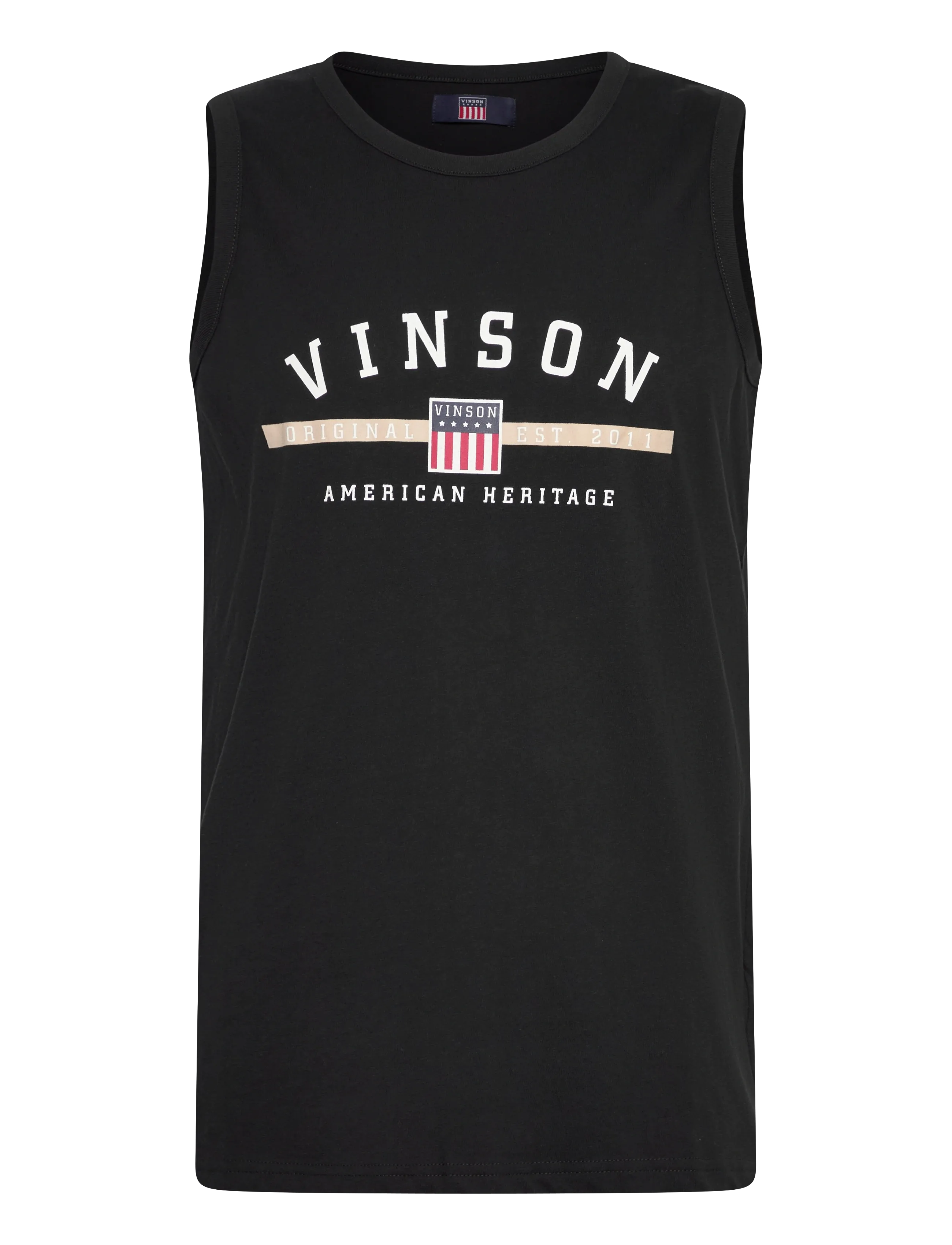 VINSON SONNY REG SJ VIN M TANK - Kläder - 19-4004TCX TAP SHOE / black