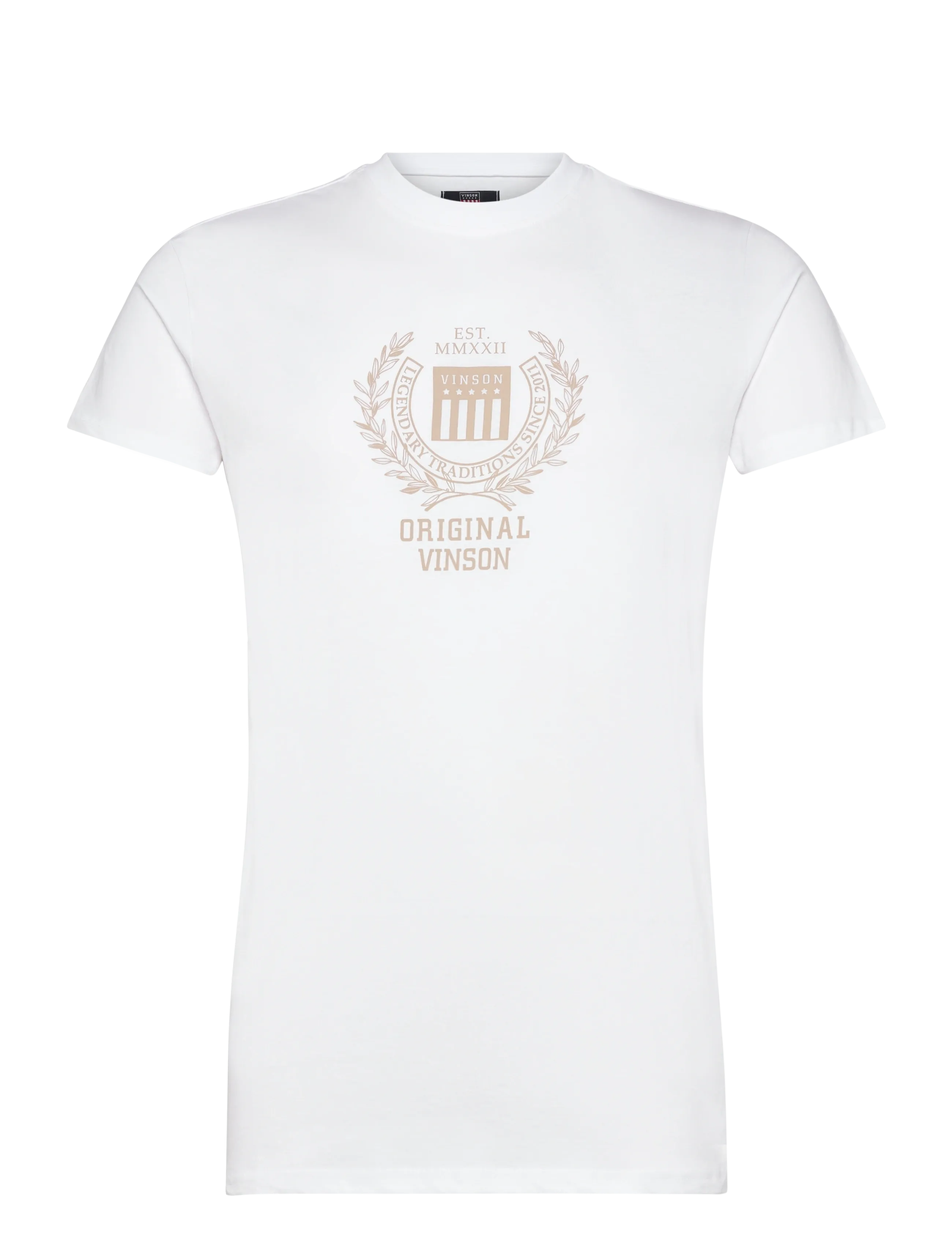 VINSON VINSON SAMUEL REG TEE Men - T-särgid - 11-0601TCX WHITE / white