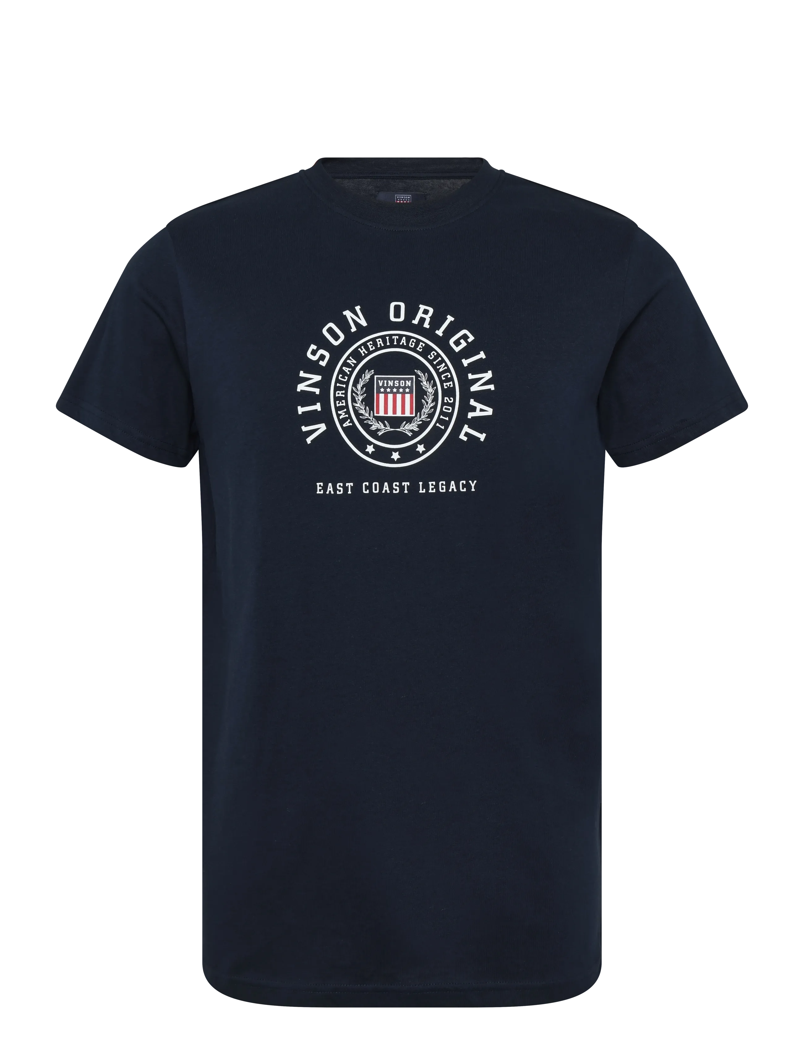 VINSON Stevie Reg Cot Vin M Tee Navy - S - Herren