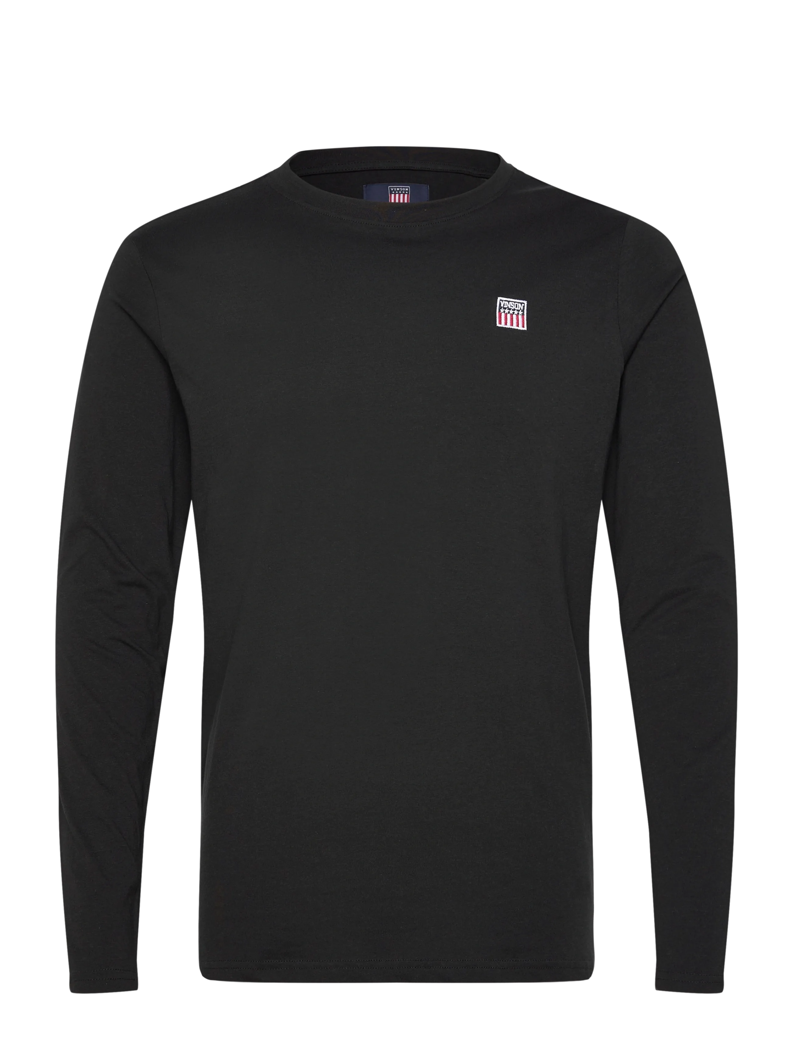 VINSON Shane Reg Cot Vin M Tee Ls Schwarz - L - Herren