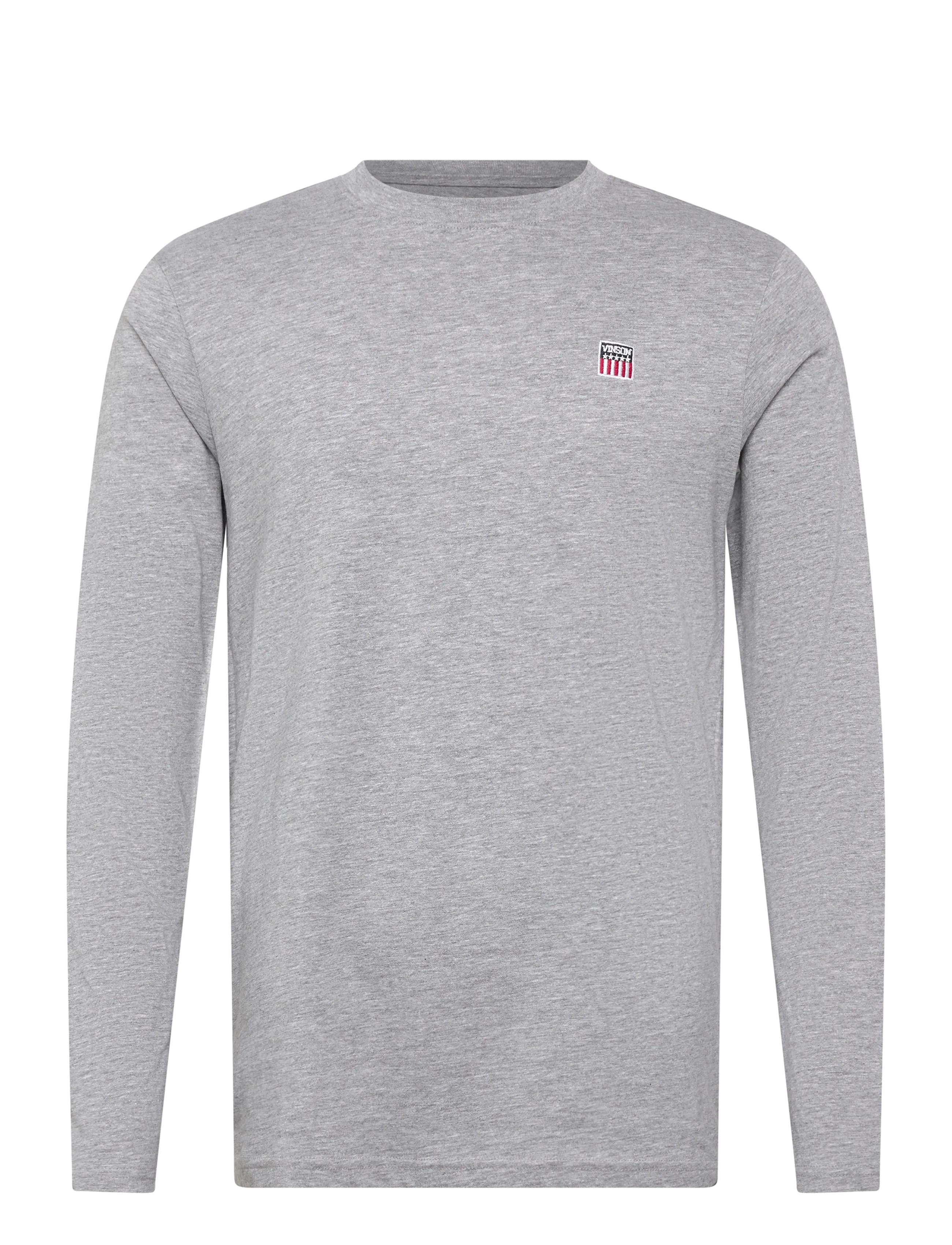 VINSON SHANE REG COT VIN M TEE LS - Basics - GREY MÉLANGE / grey