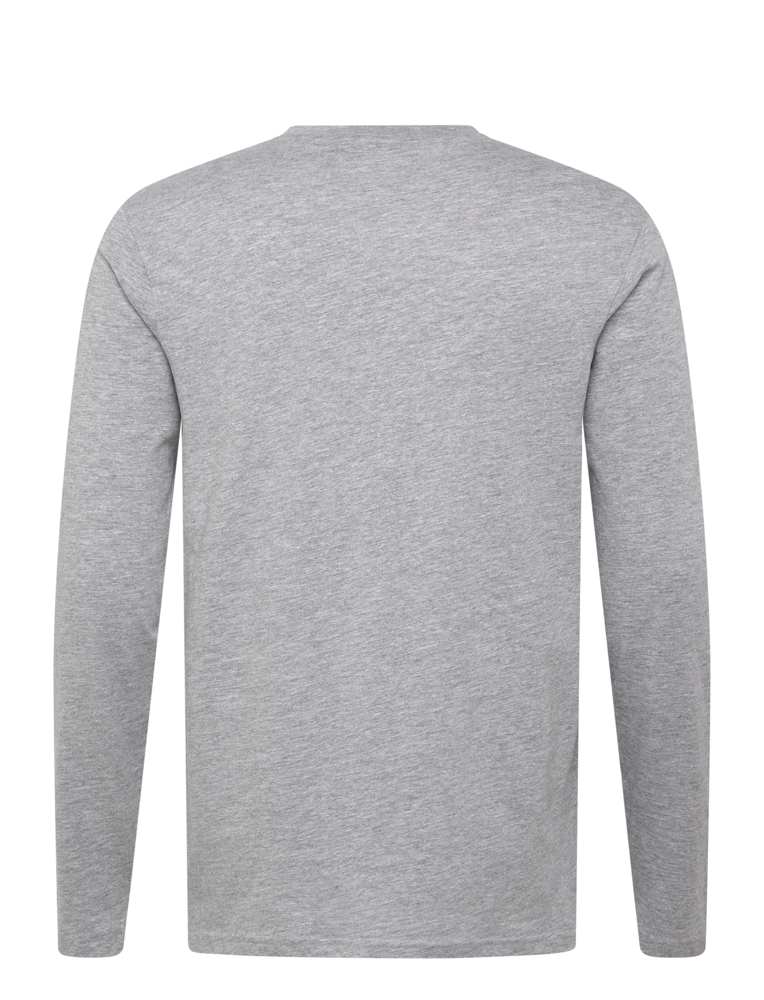 VINSON - SHANE REG COT VIN M TEE LS - laveste priser - grey mÉlange - 1
