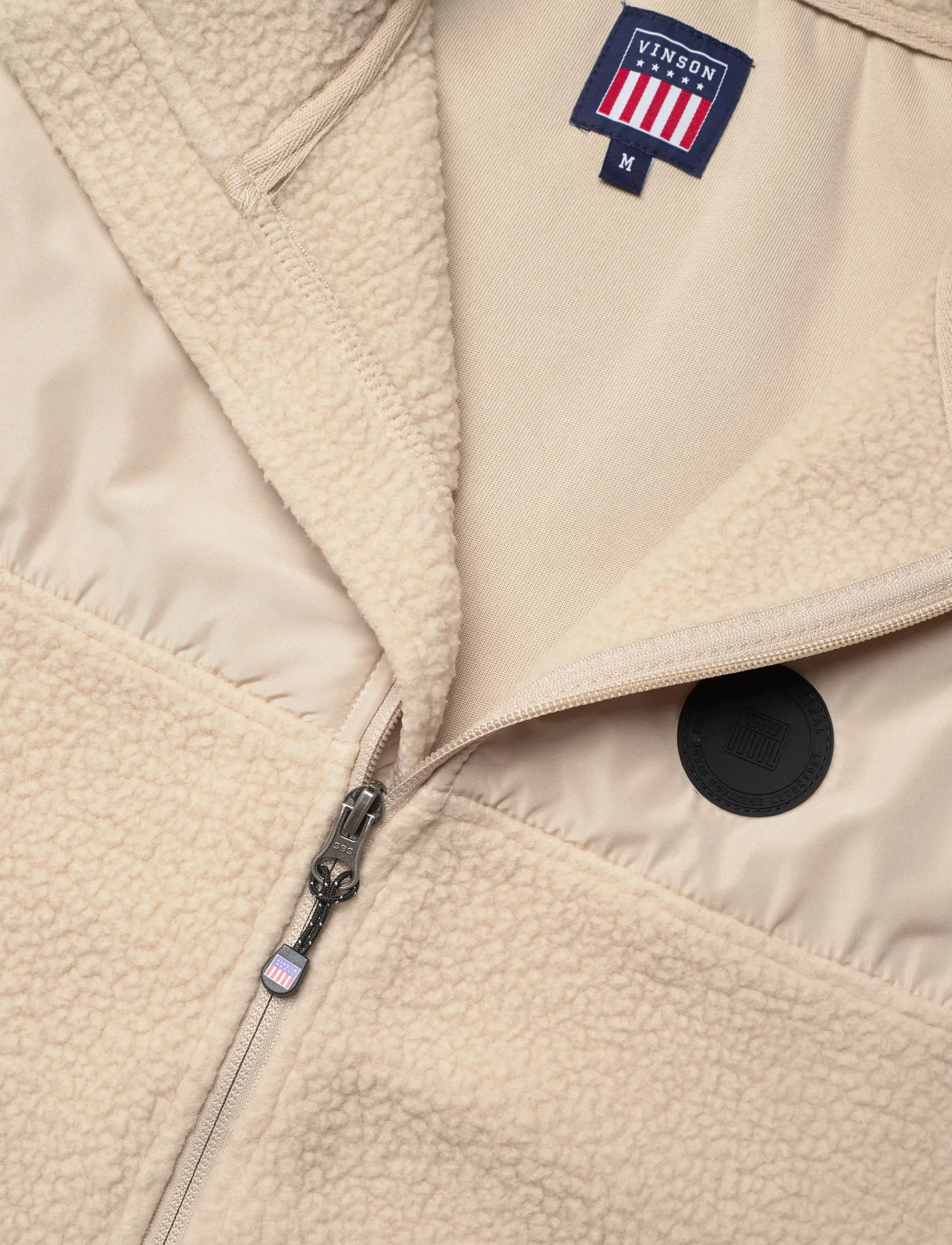 VINSON - SAMMIE FLEECE VEST VIN M OTW - vests - 15-1304tcx humus - 2
