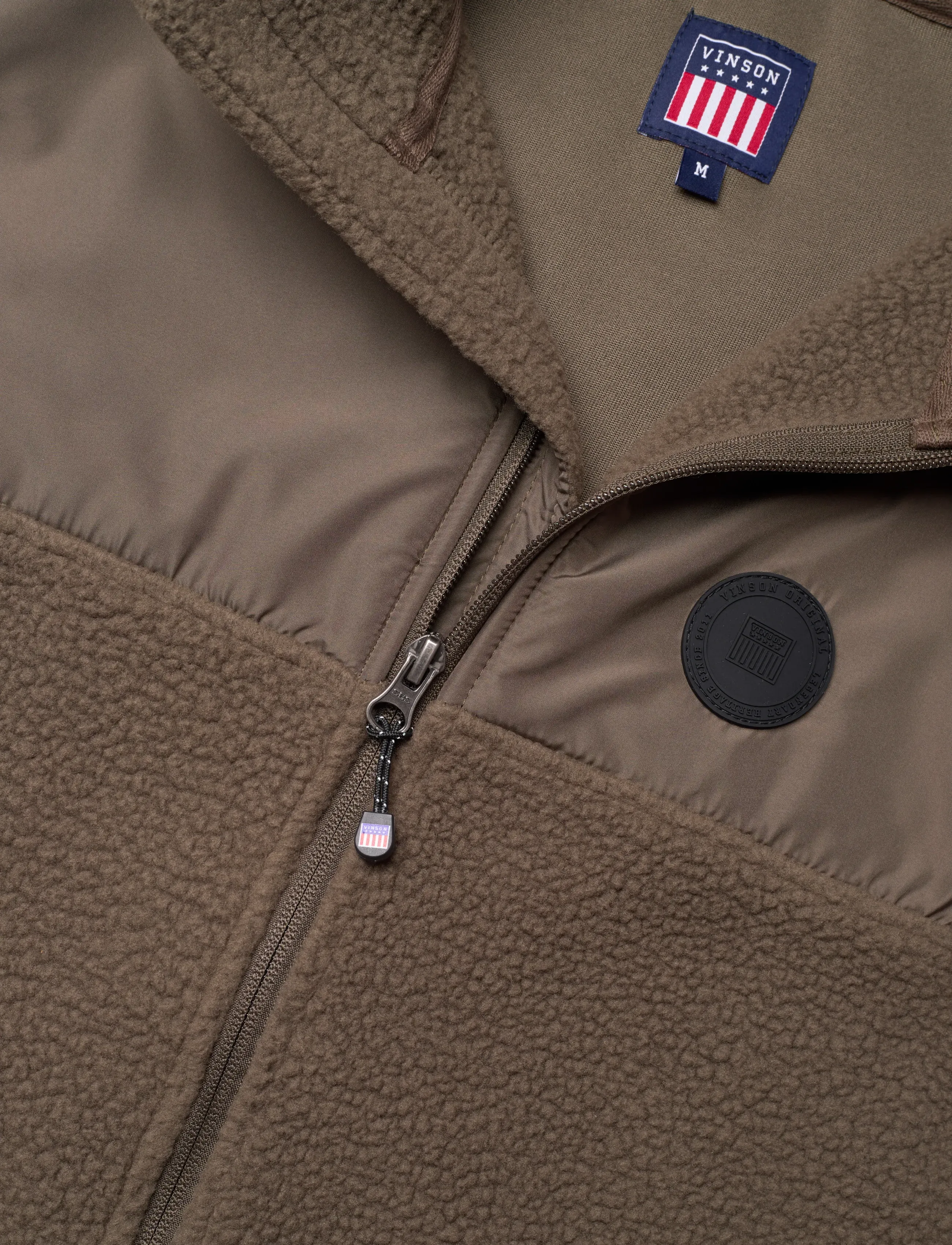 VINSON - SAMMIE FLEECE VEST VIN M OTW - liemenės - 19-0823tcx crocodile - 2