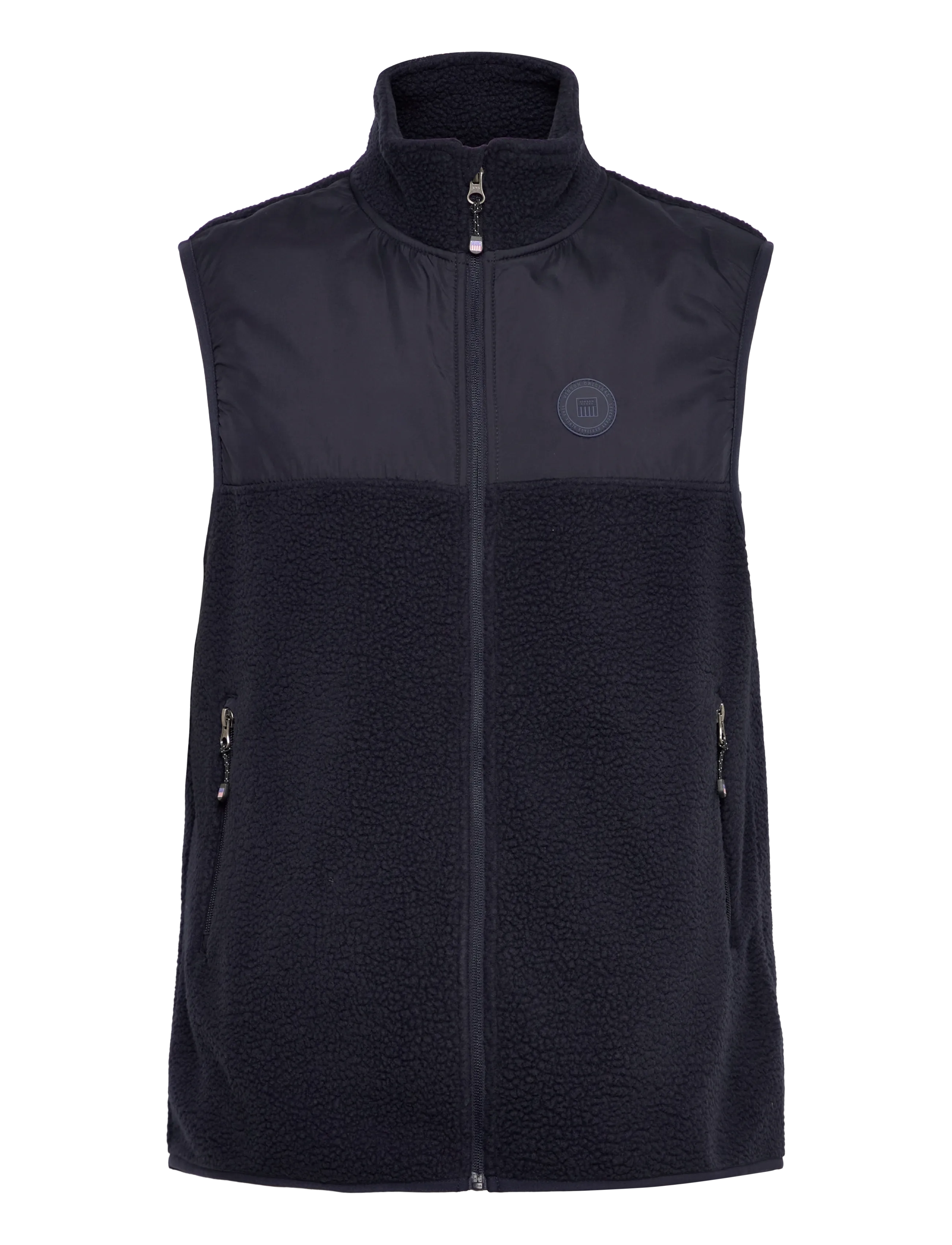 VINSON SAMMIE FLEECE VEST VIN M OTW - Kläder - 19-4020TCX DARK SAPPHIRE / navy