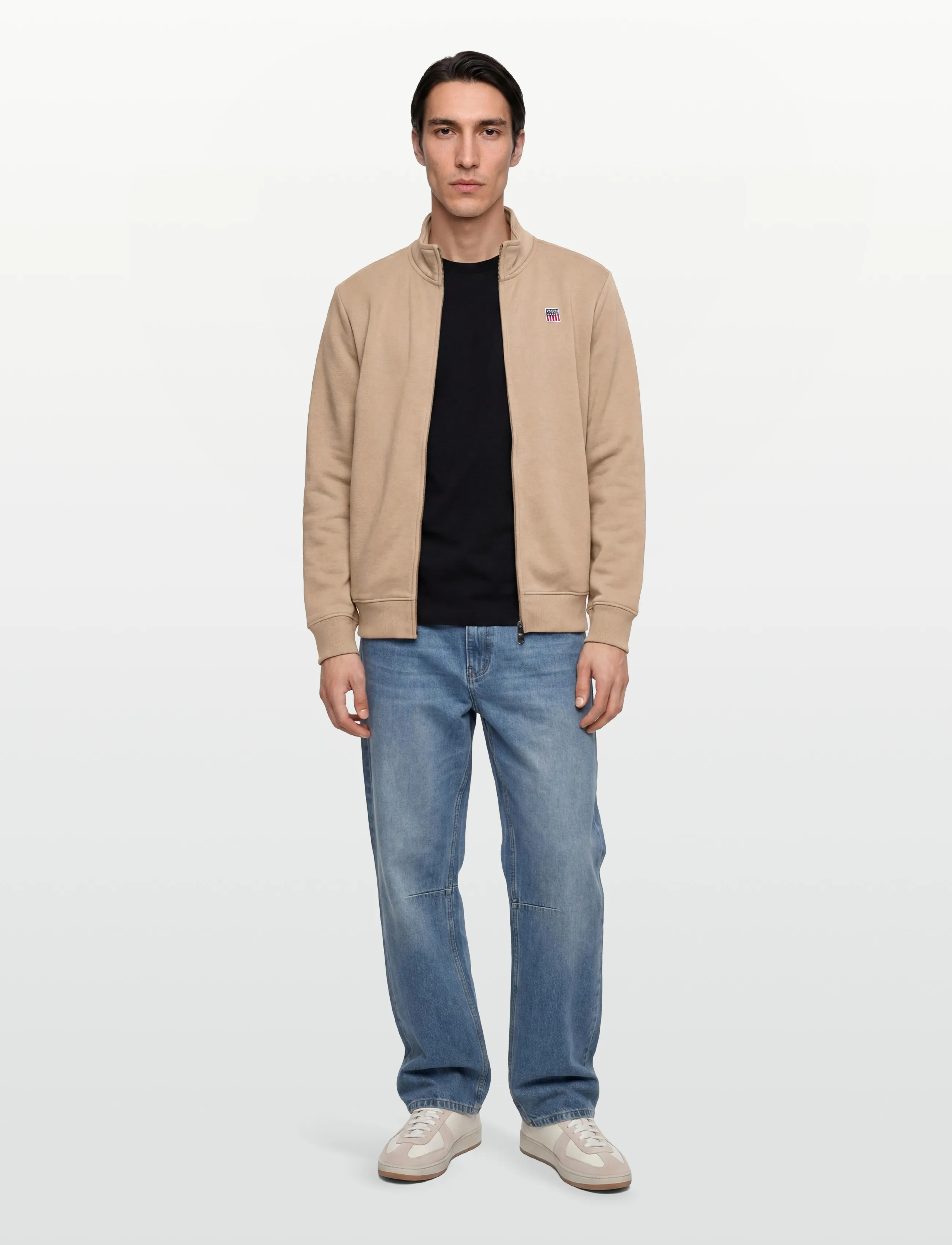 VINSON - SULLY REG FZ COT PE VIN M SW - sweatshirts - 15-1304tcx humus - 0