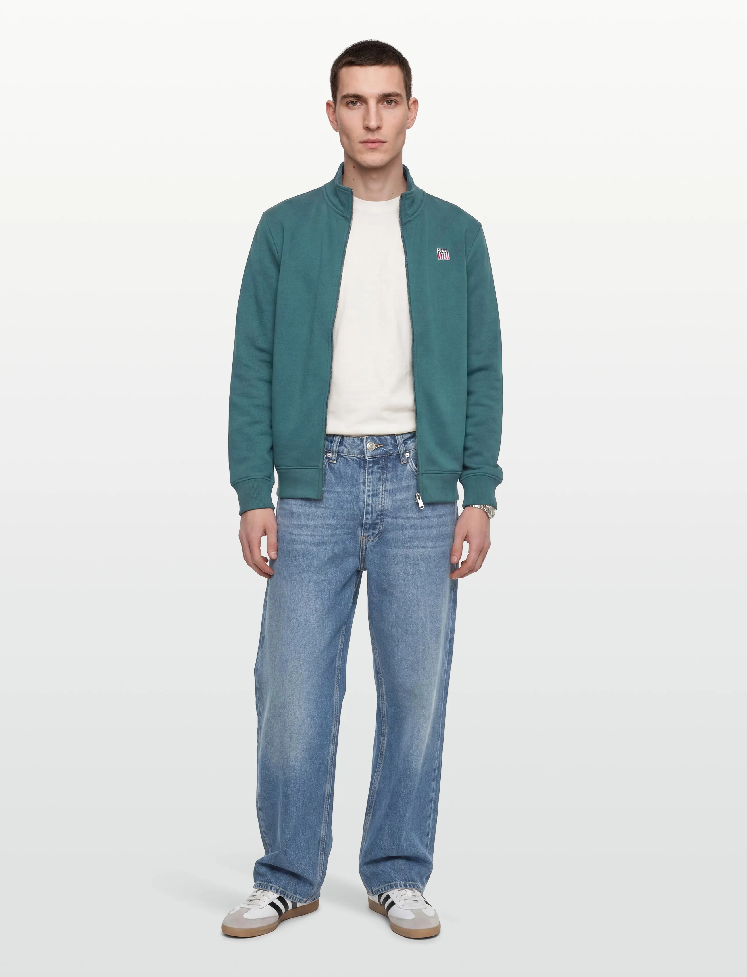 VINSON - SULLY REG FZ COT PE VIN M SW - sweatshirts - 19-4517tcx mediterranea - 0