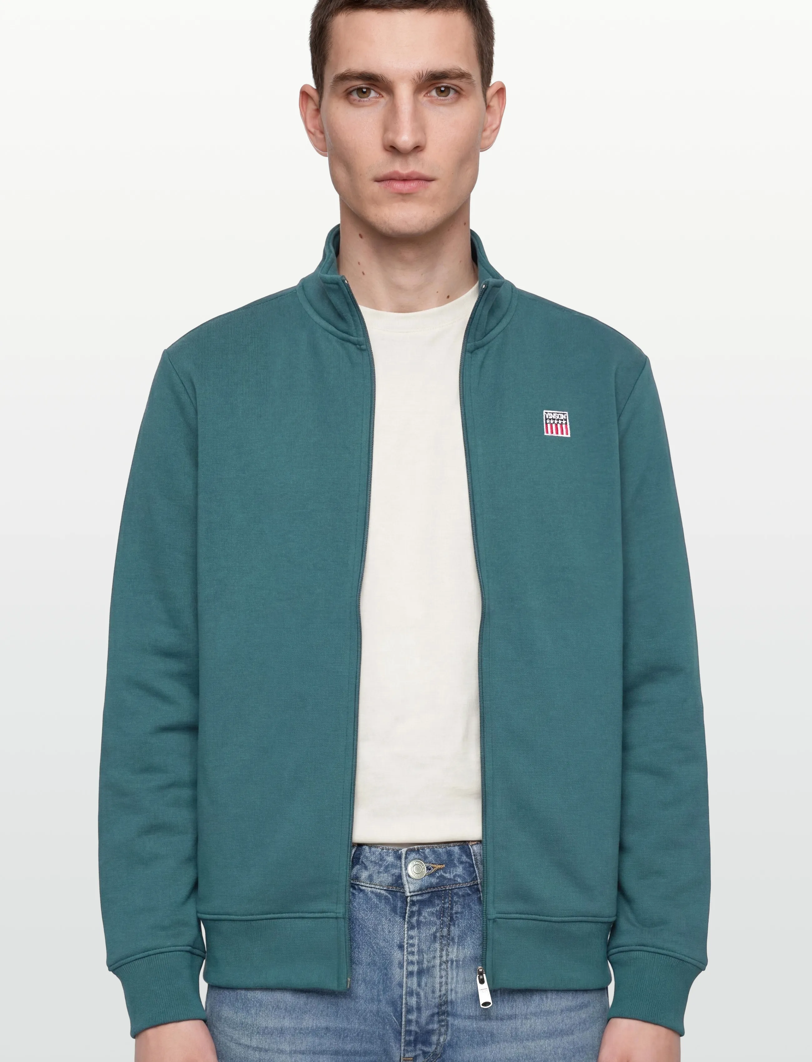 VINSON - SULLY REG FZ COT PE VIN M SW - sweatshirts - 19-4517tcx mediterranea - 3