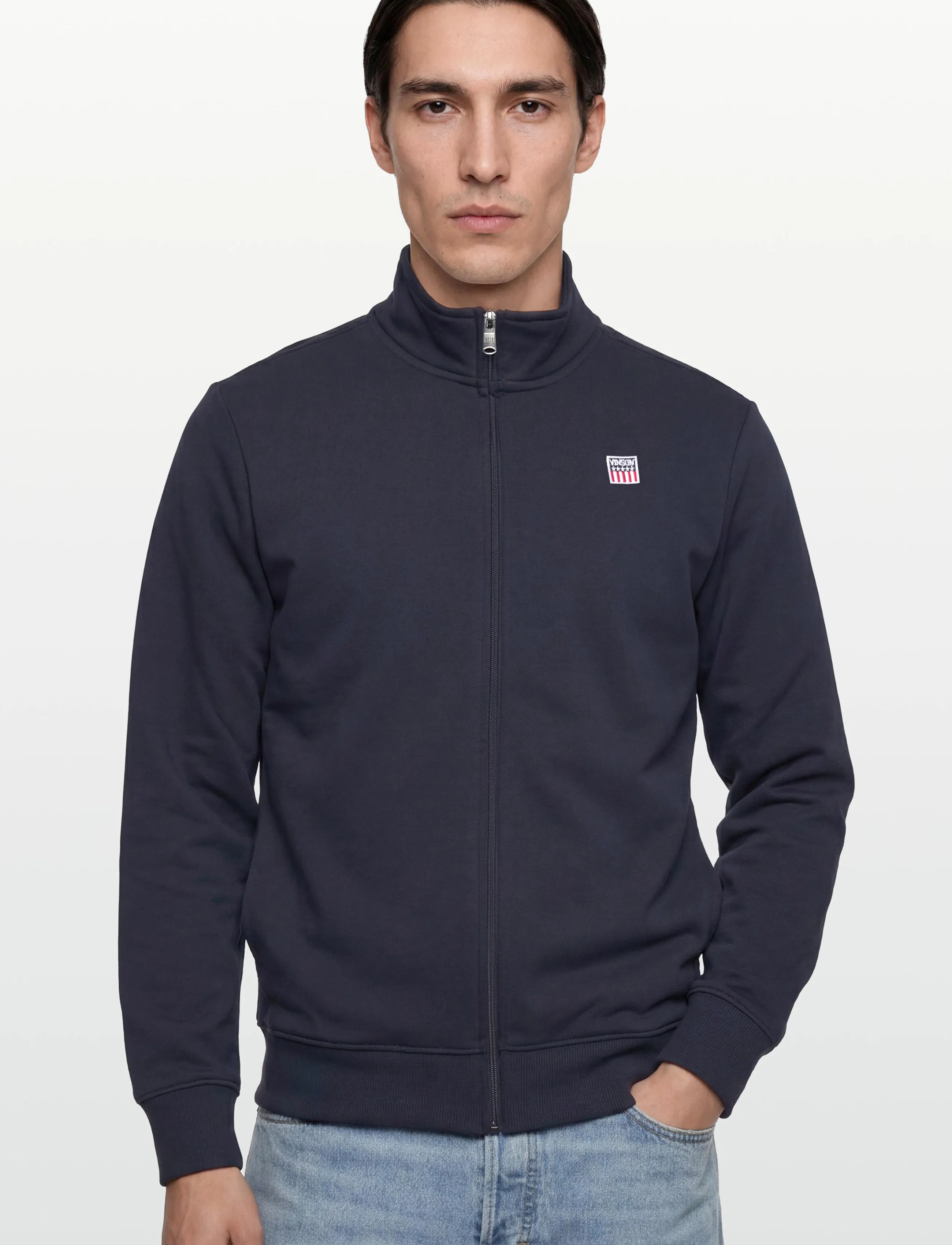 VINSON - SULLY REG FZ COT PE VIN M SW - sweatshirts - 19-4020tcx dark sapphire - 3