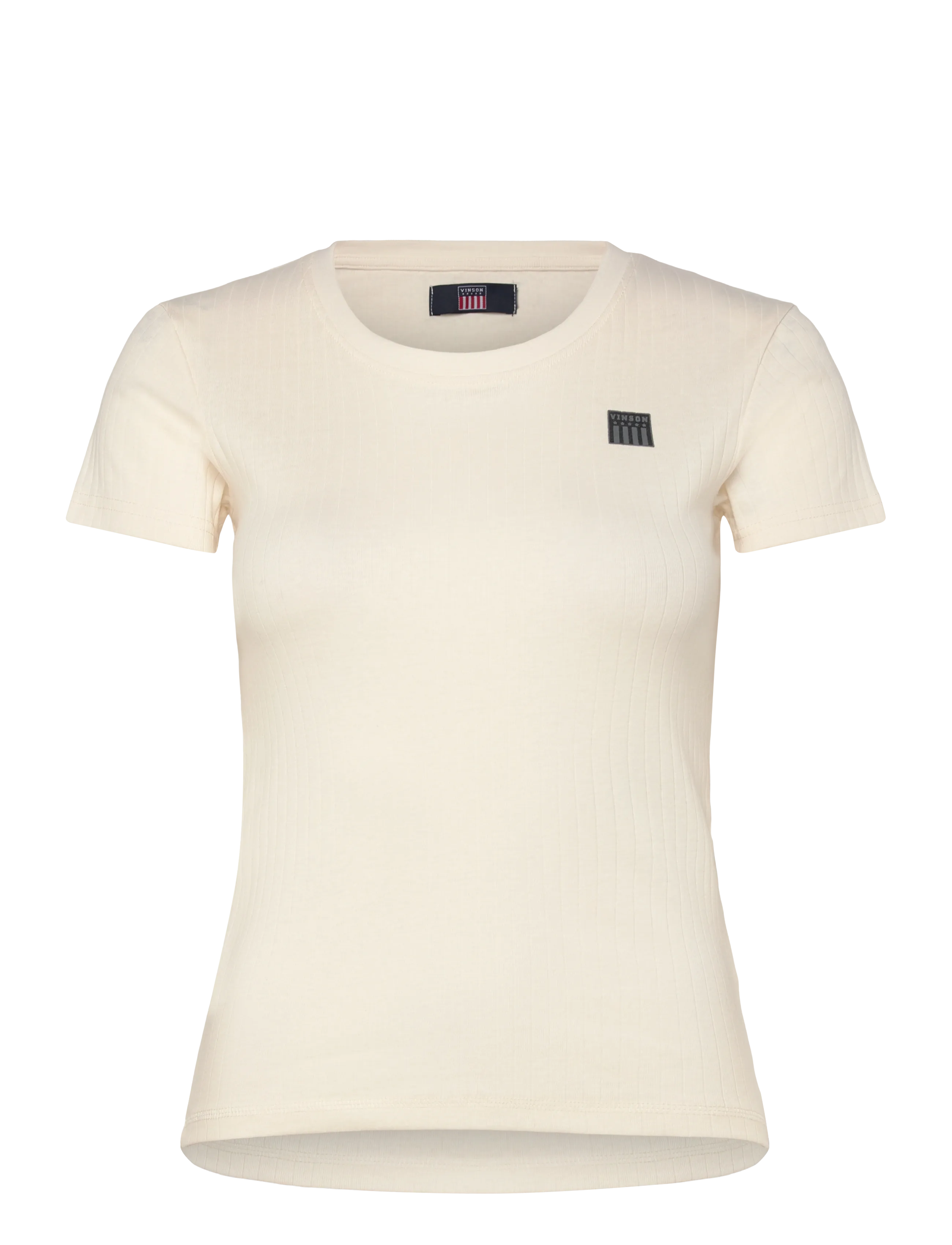 VINSON Susan Reg Cot Vin W Tee Cream - M - Damen
