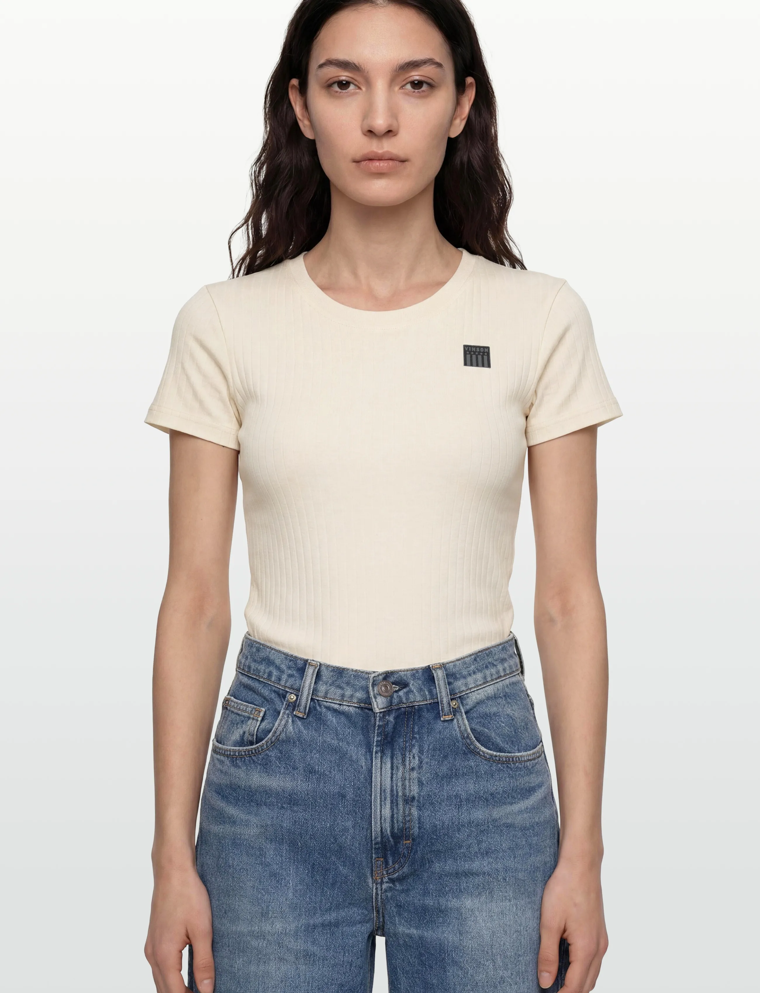 VINSON - SUSAN REG COT VIN W TEE - laveste priser - 11-4201tcx cloud dancer - 3