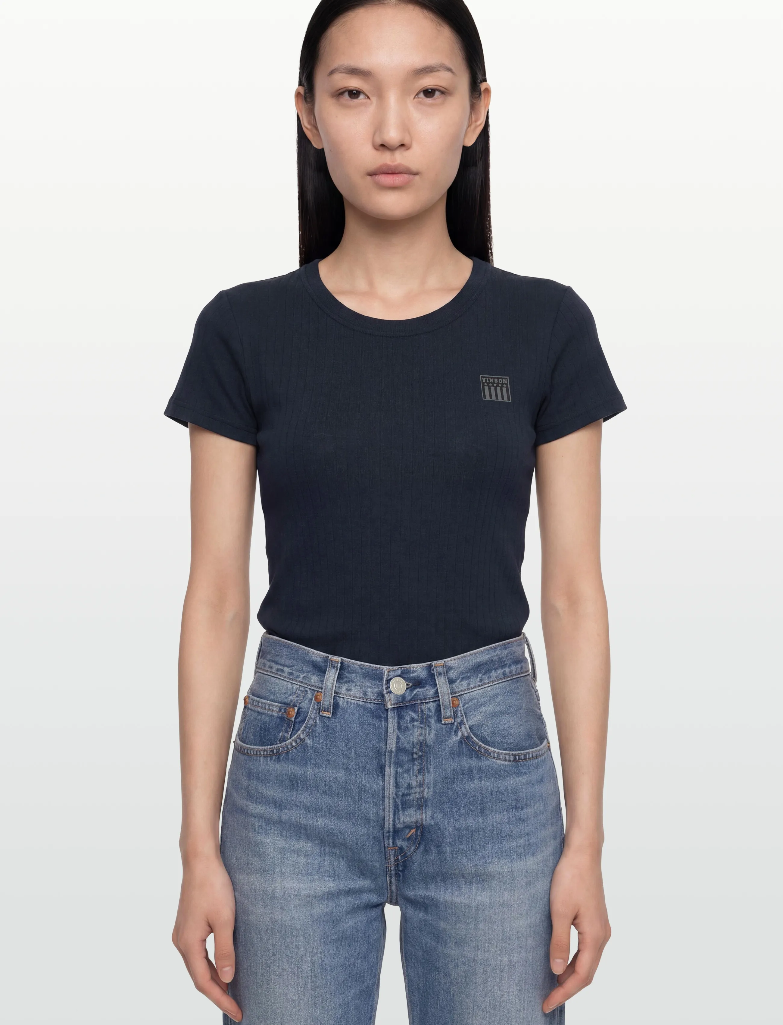 VINSON - SUSAN REG COT VIN W TEE - t-särgid - 19-4020tcx dark sapphire - 3